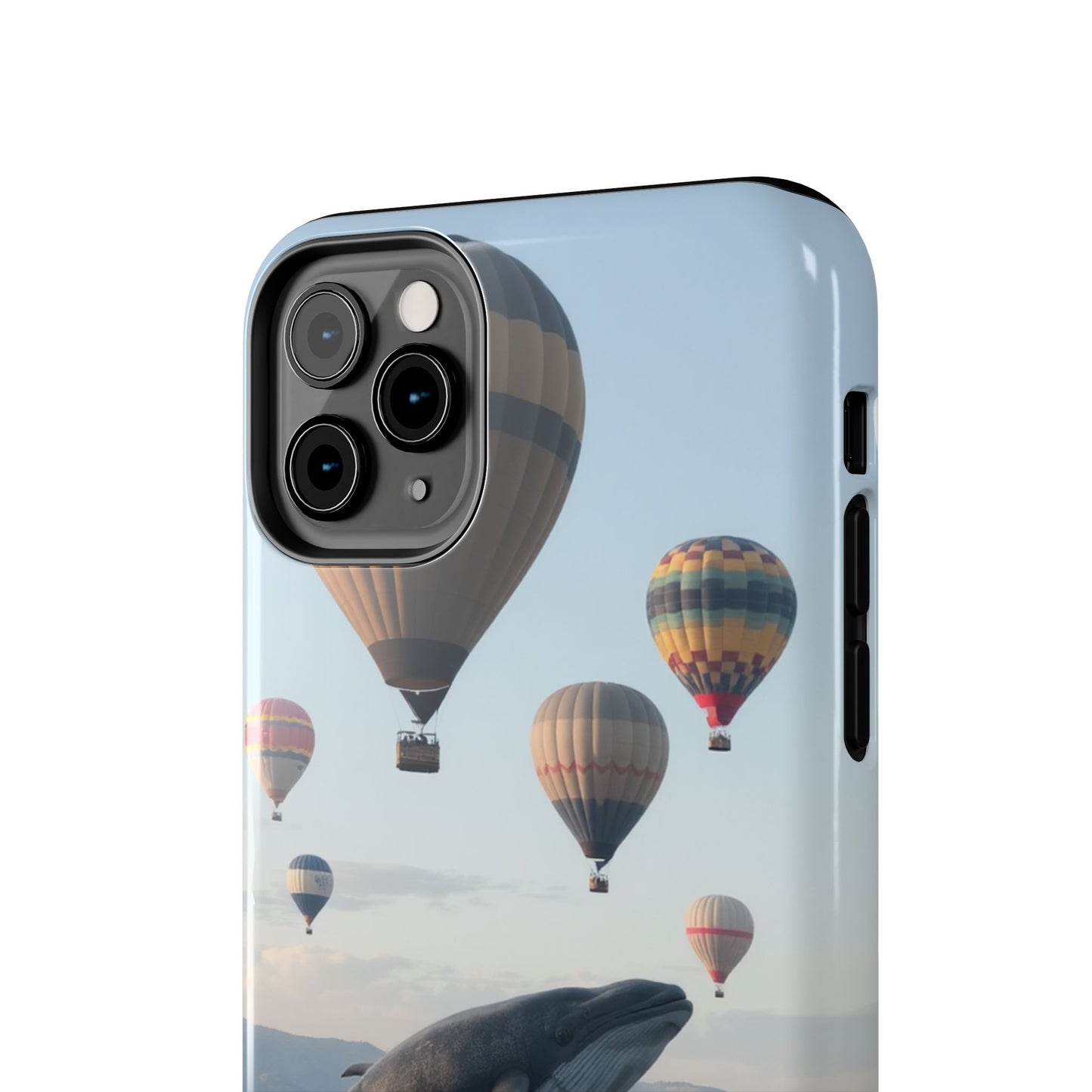 Whale Hot Air Balloon Tough Phone Case - Adventure & Nature Lovers