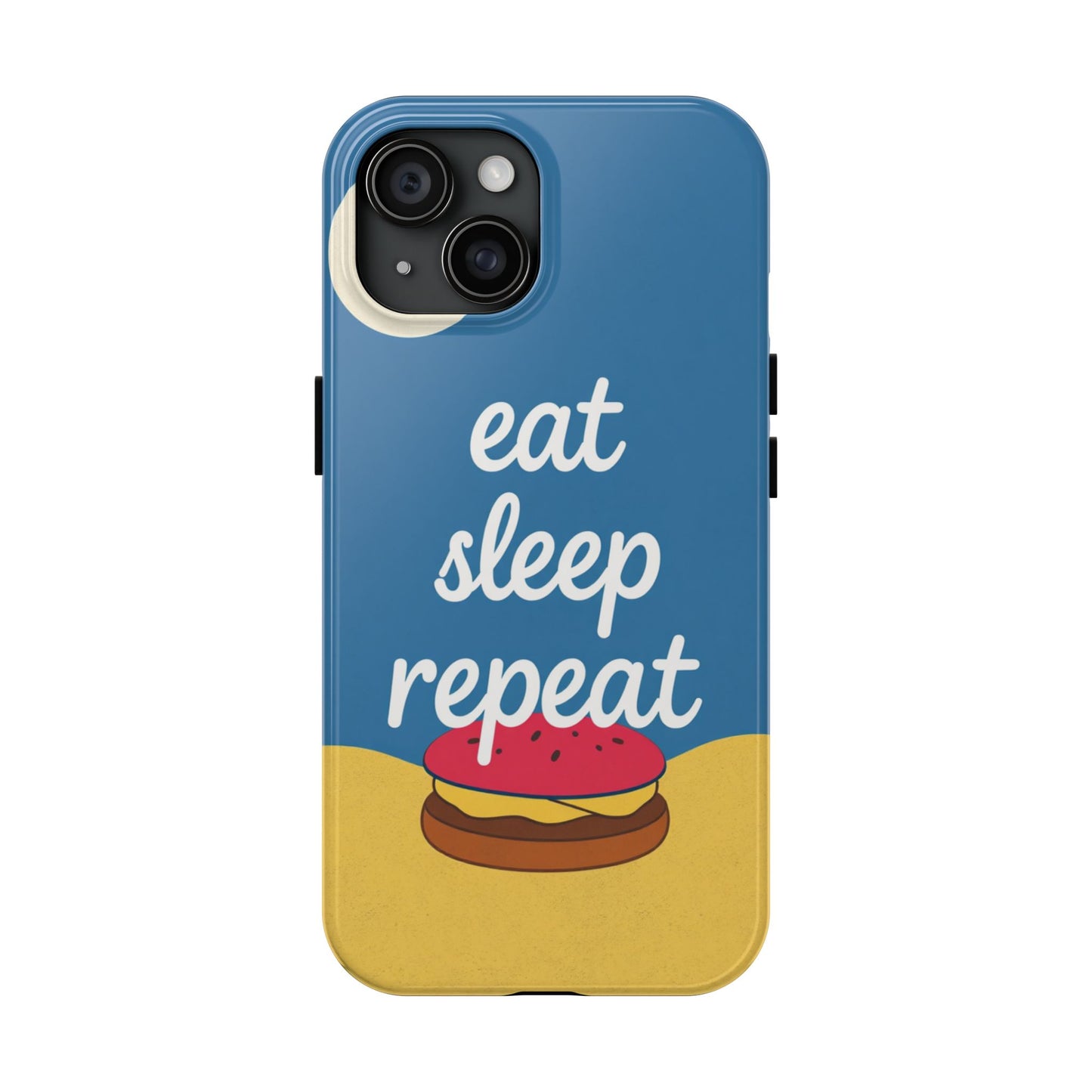 Eat, Sleep, Repeat Phone Case – Fun & Durable Tough Phone Cases for Food Lovers