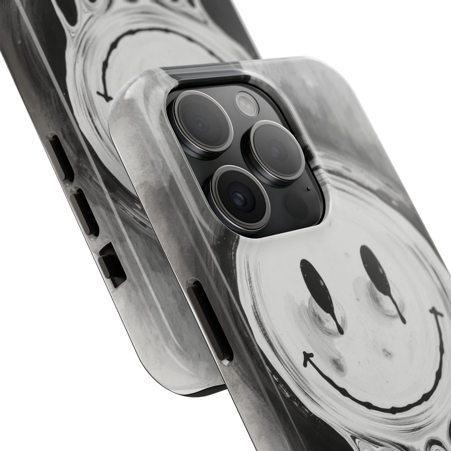 Dripping Smiley Tough Phone Case - Stylish & Durable Protection