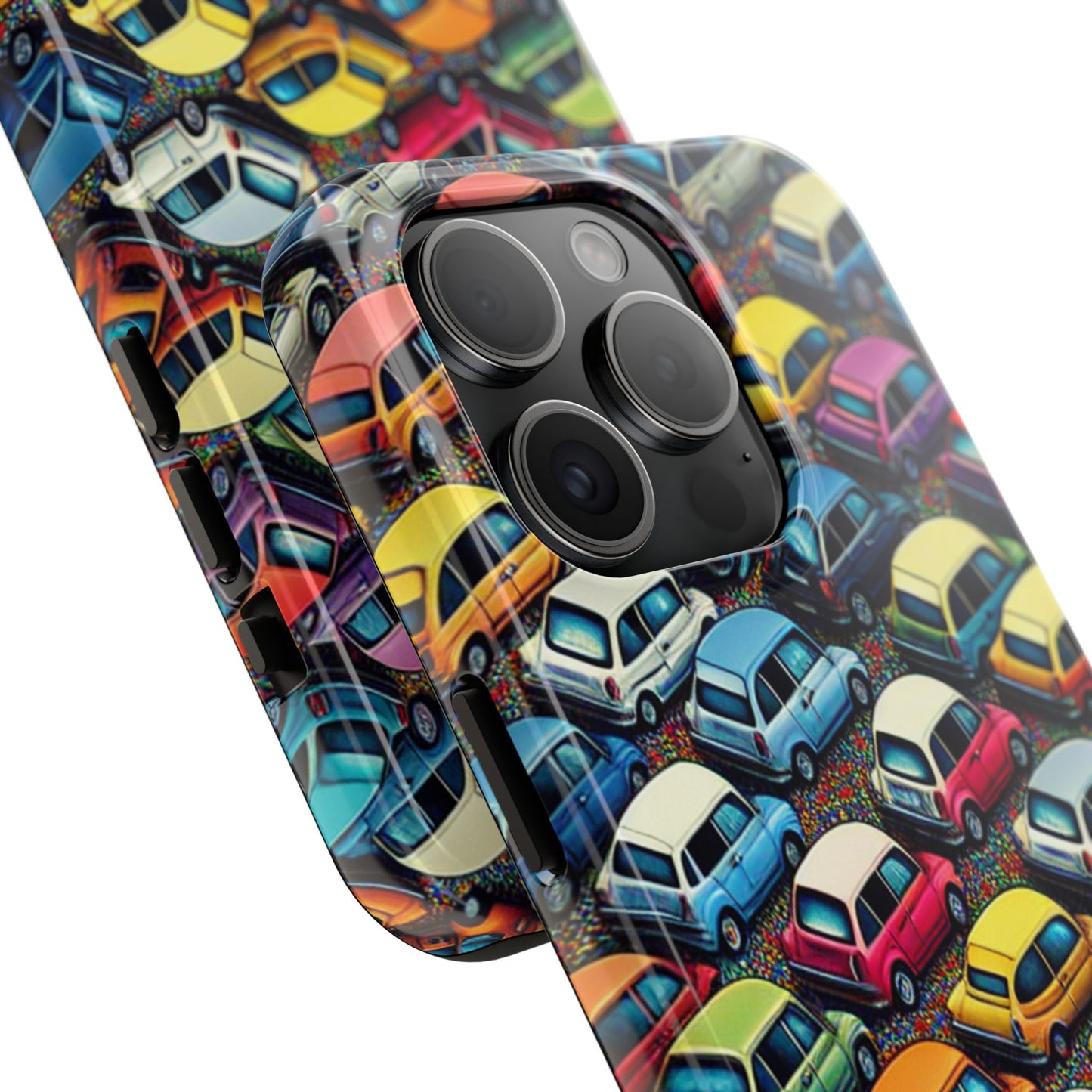 Car Phone Case - City Traffic Pattern Design - for iPhone