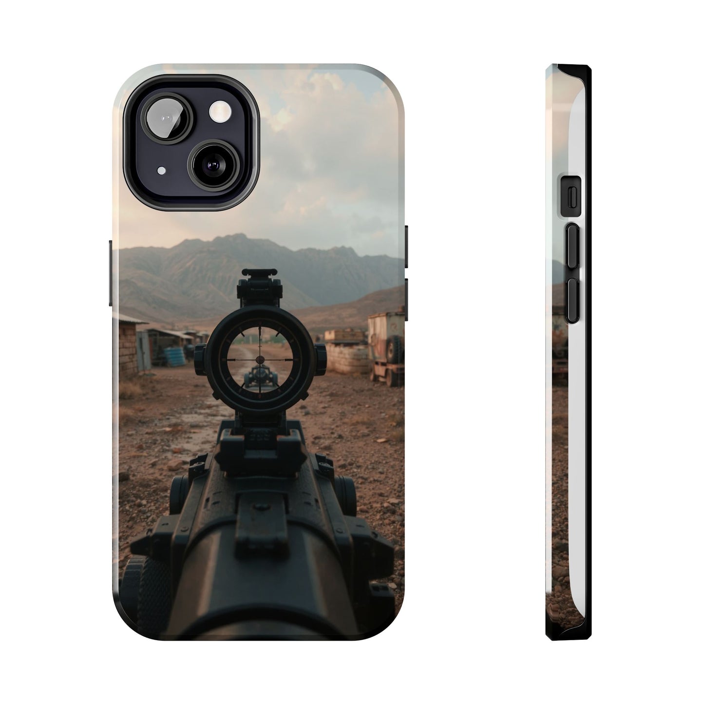 Tough Phone Case - Military Inspired Design with Sniper Scope