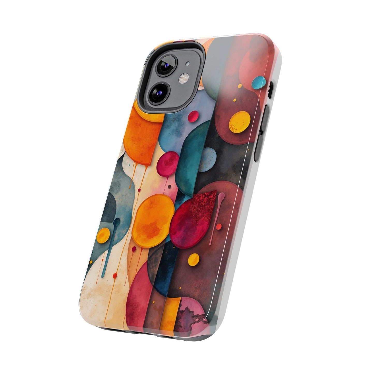 Artistic Tough Phone Cases - Colorful Abstract Design for Trendy Protection - for iPhone