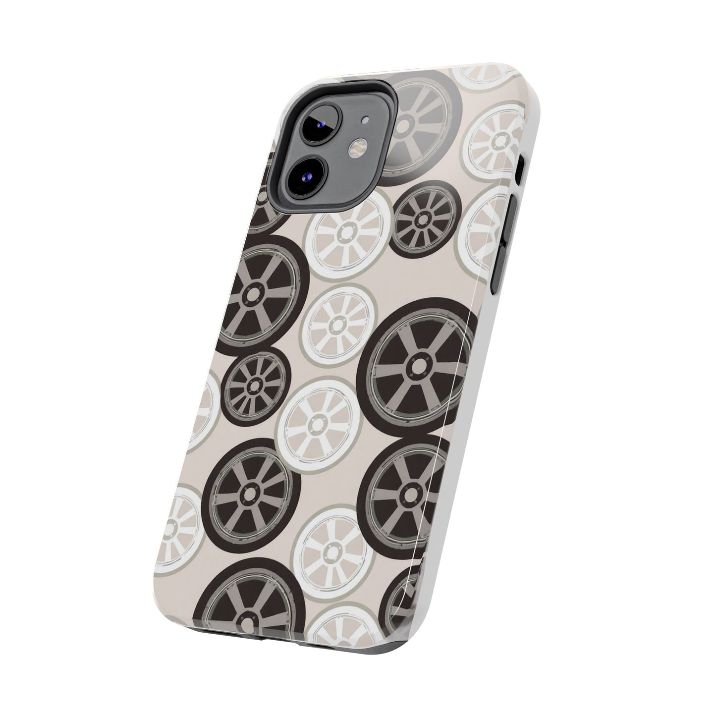 Racing Wheel Design Tough Phone Case – Durable Protection for Automotive Enthusiasts