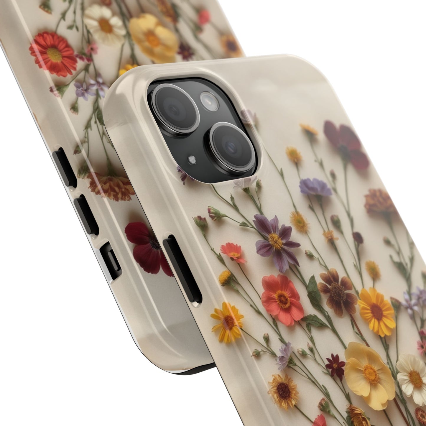 Floral Tough Phone Case - Durable Protection with Nature-Inspired Design