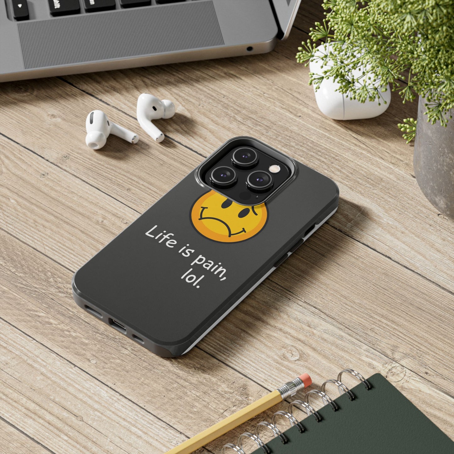 Life is Pain Tough Phone Case - Trendy Design for Smartphone Protection