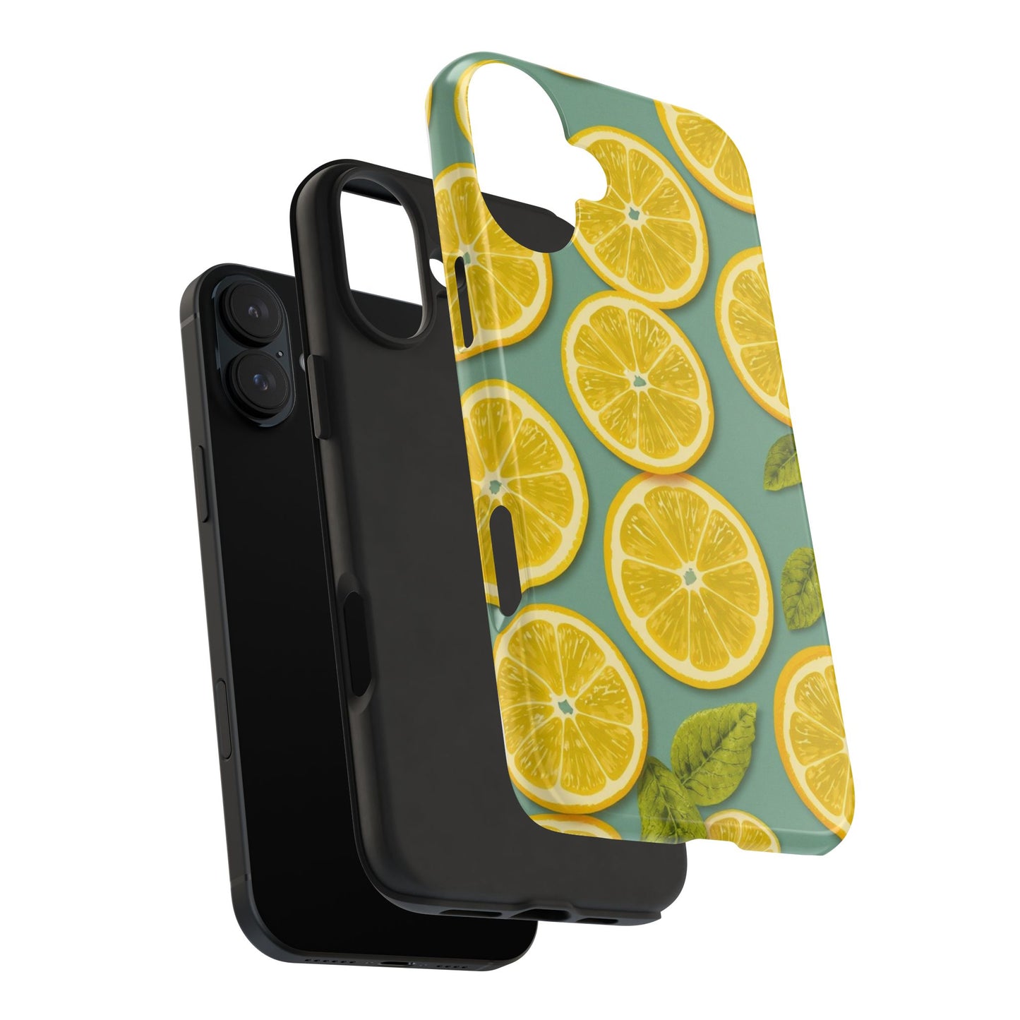 Tough Lemon Pattern Phone Case - Vibrant Citrus Design for Summer Vibes - for iPhone