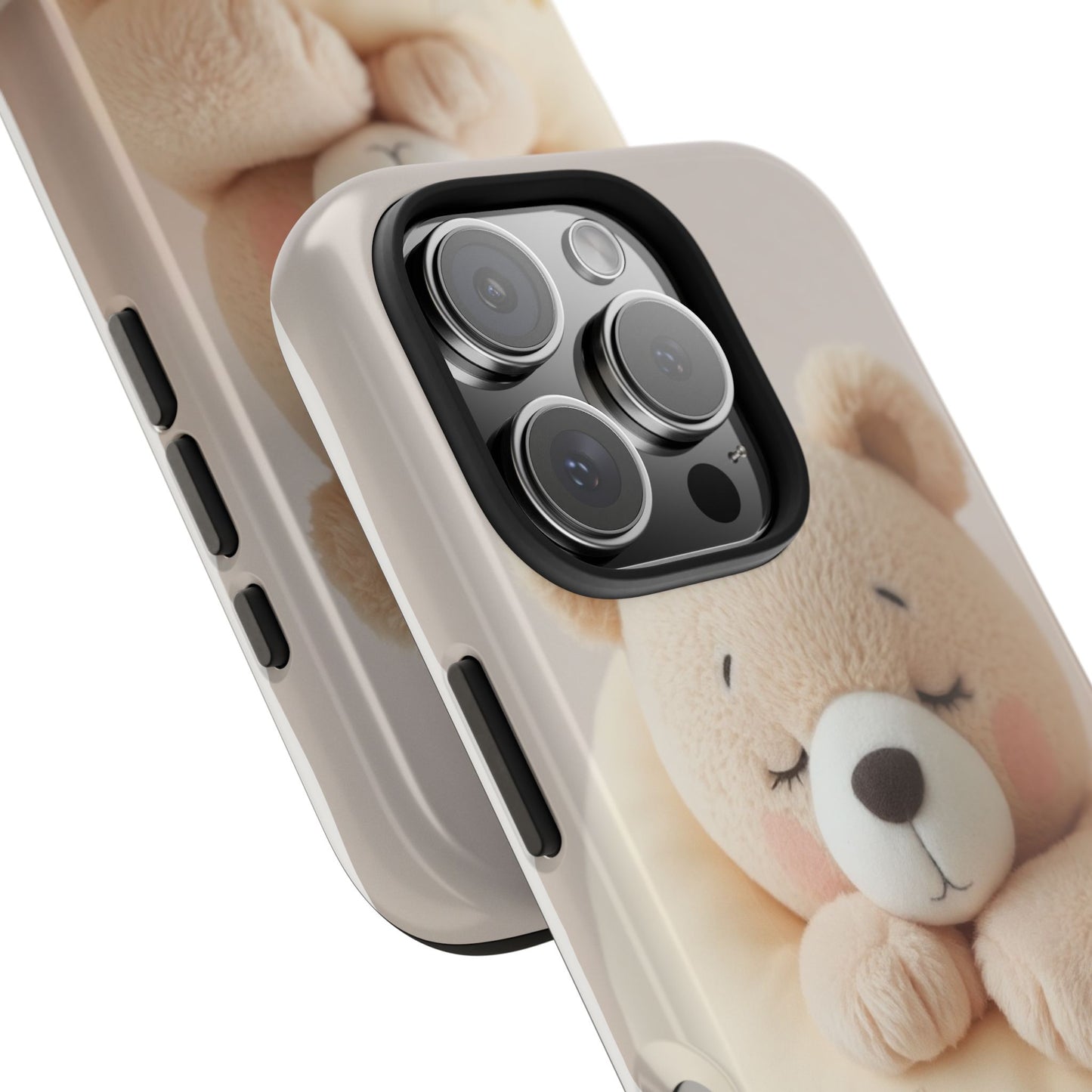 Cute Bear Tough Phone Case - Adorable Baby Animal Design for Kids & Adults