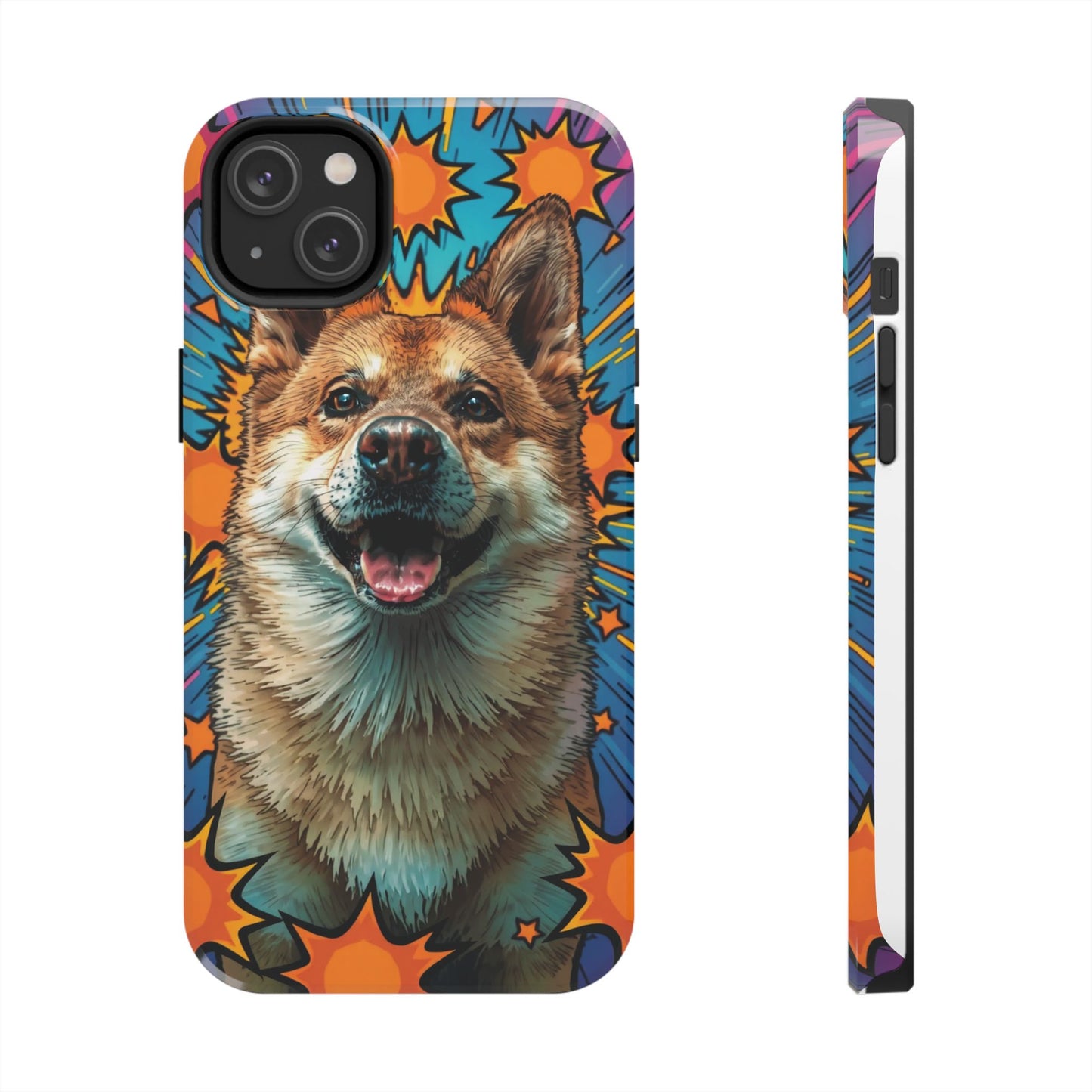 Vibrant Corgi Tough Phone Case - Fun Design for Pet Lovers