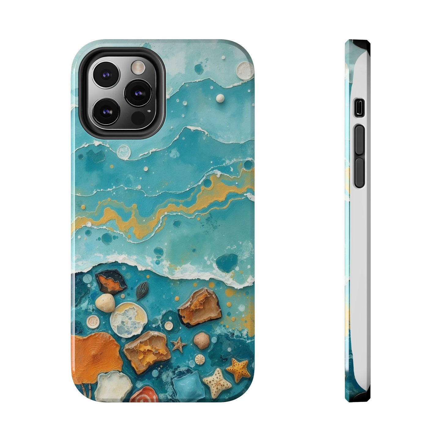 Ocean-Inspired Tough Phone Cases - Coastal Beach Vibe, Easy Accessory for Beach Lovers
