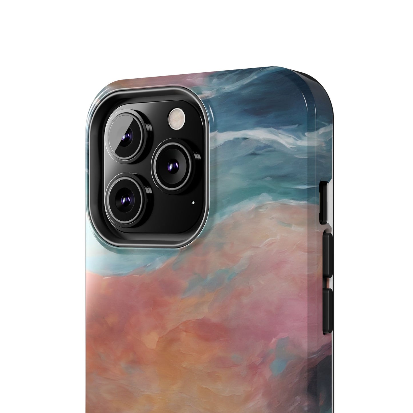 Artistic Painted Sea Tough Phone Case - Abstract Waves Design - for iPhone