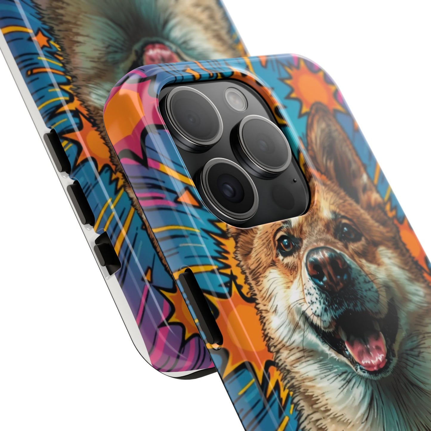 Vibrant Corgi Tough Phone Case - Fun Design for Pet Lovers