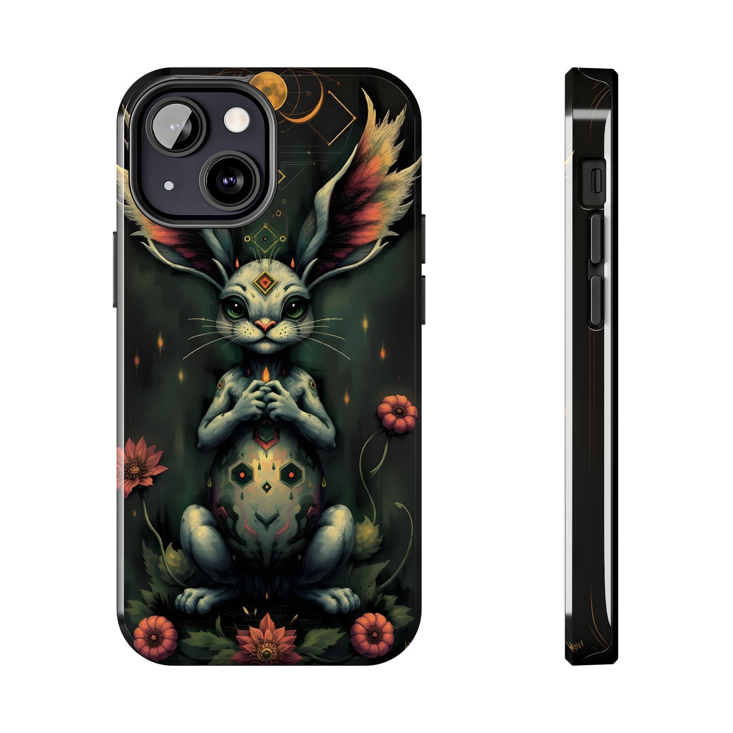 Artistic Rabbit Phone Cases - Unique and Durable Design of Mystical Bunny - for iPhone