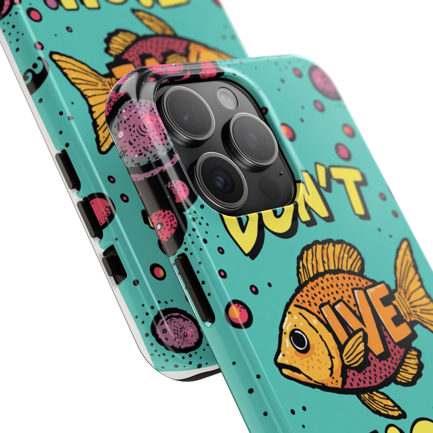 Catchy Fish-Themed Tough Phone Cases, Unique Gift for Fish Lovers, Durable Protection for Phones, Fun Aquatic Design, Ideal for Holidays