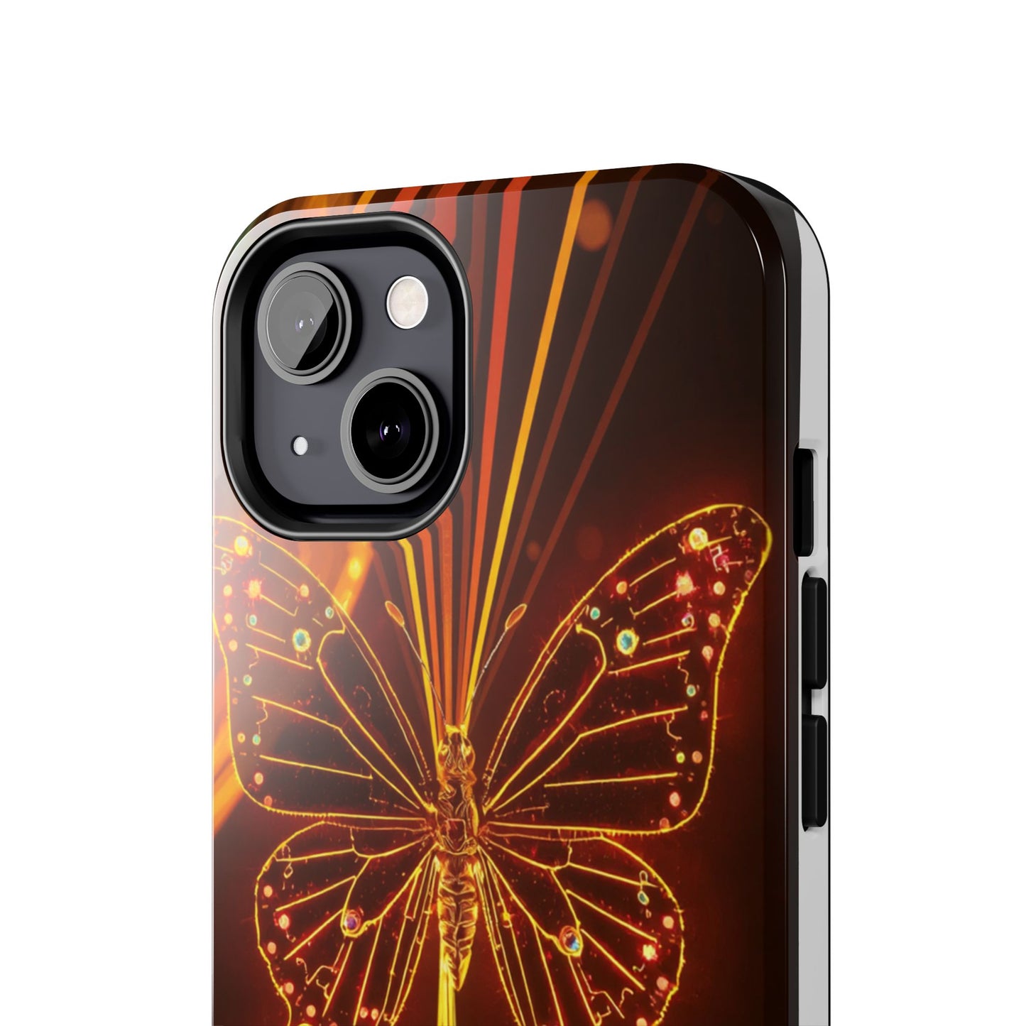 Elegant Butterfly Tough Phone Case - Stylish Protection for Nature Lovers