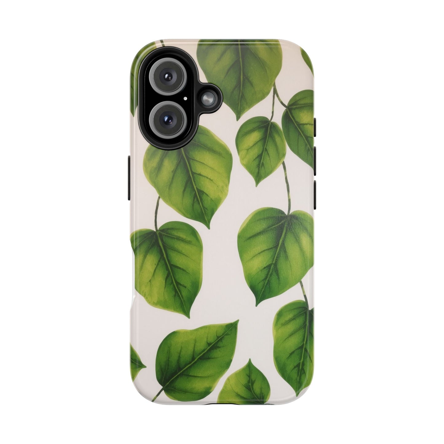 Tough Phone Cases with Green Leaf Design | Eco-Friendly Protection for Nature Lovers
