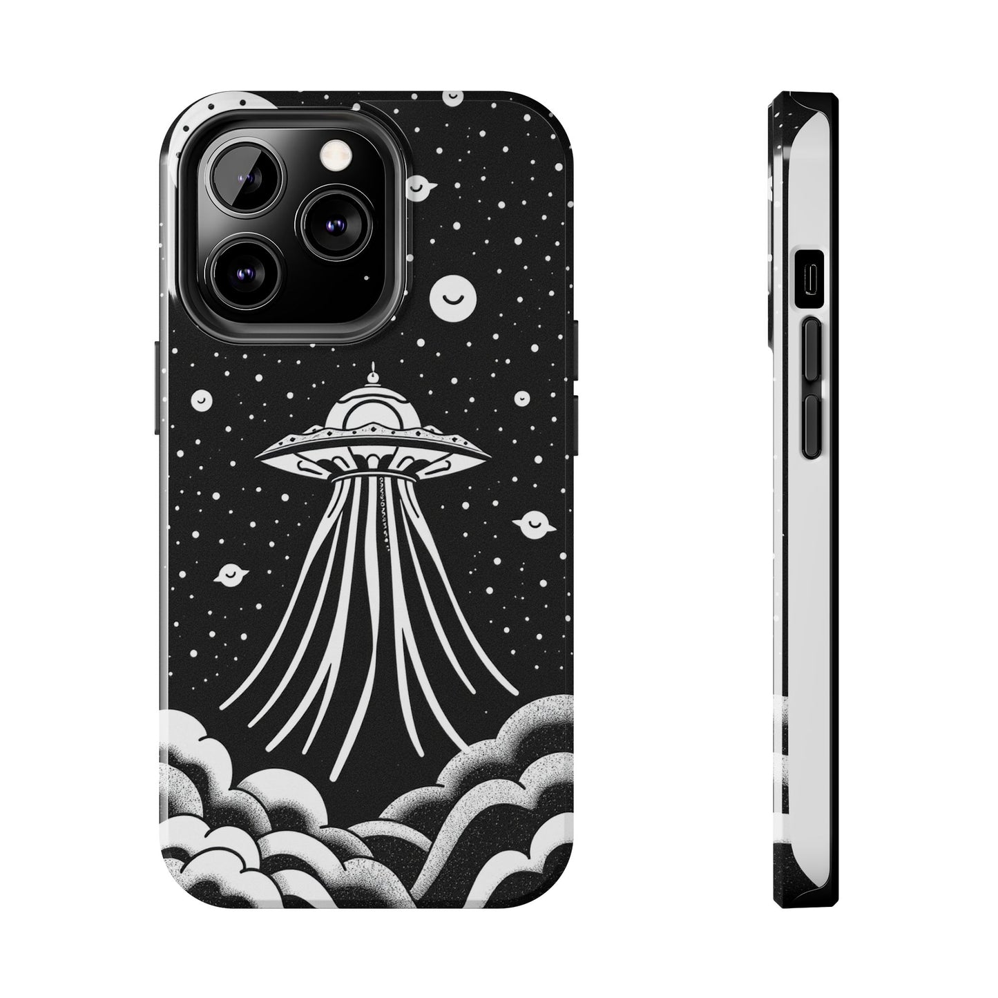 Galaxy UFO Tough Phone Case - Durable Protection with Unique Space Design