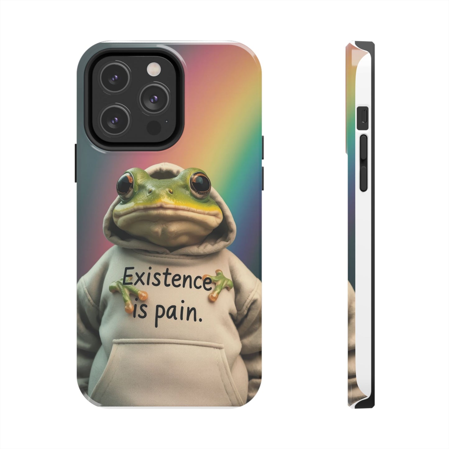 Existence is Pain Frog Phone Case - Tough & Stylish