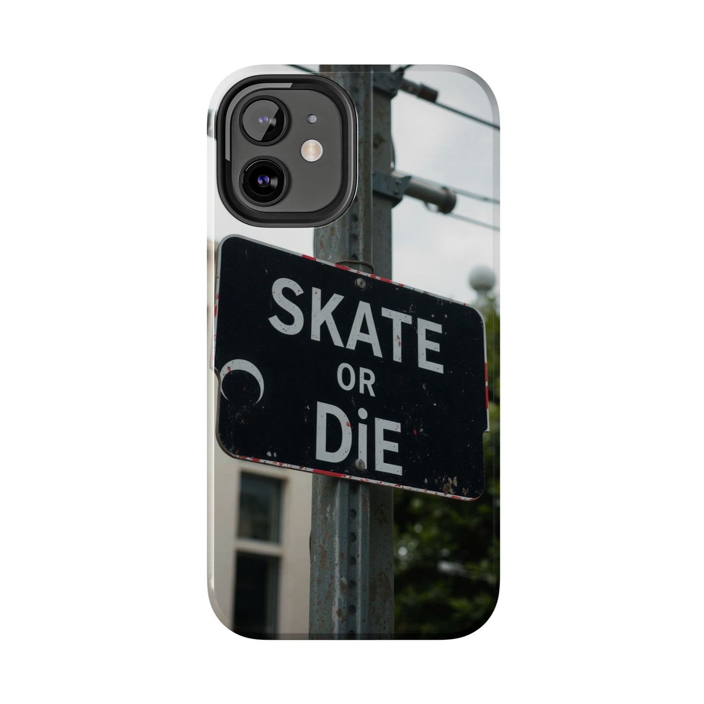 Black Sign Skate or Die Design - Tough Phone Case for iPhone
