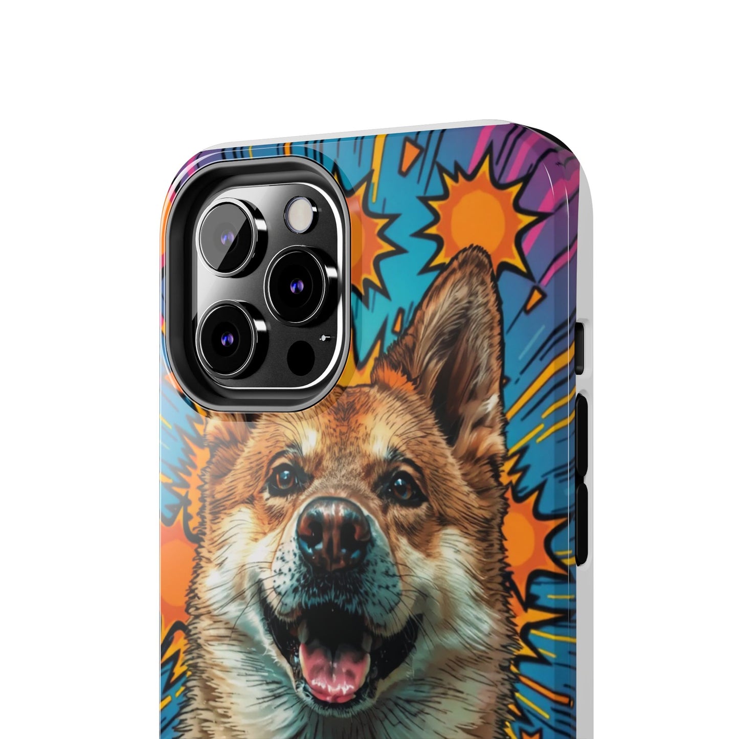 Vibrant Corgi Tough Phone Case - Fun Design for Pet Lovers