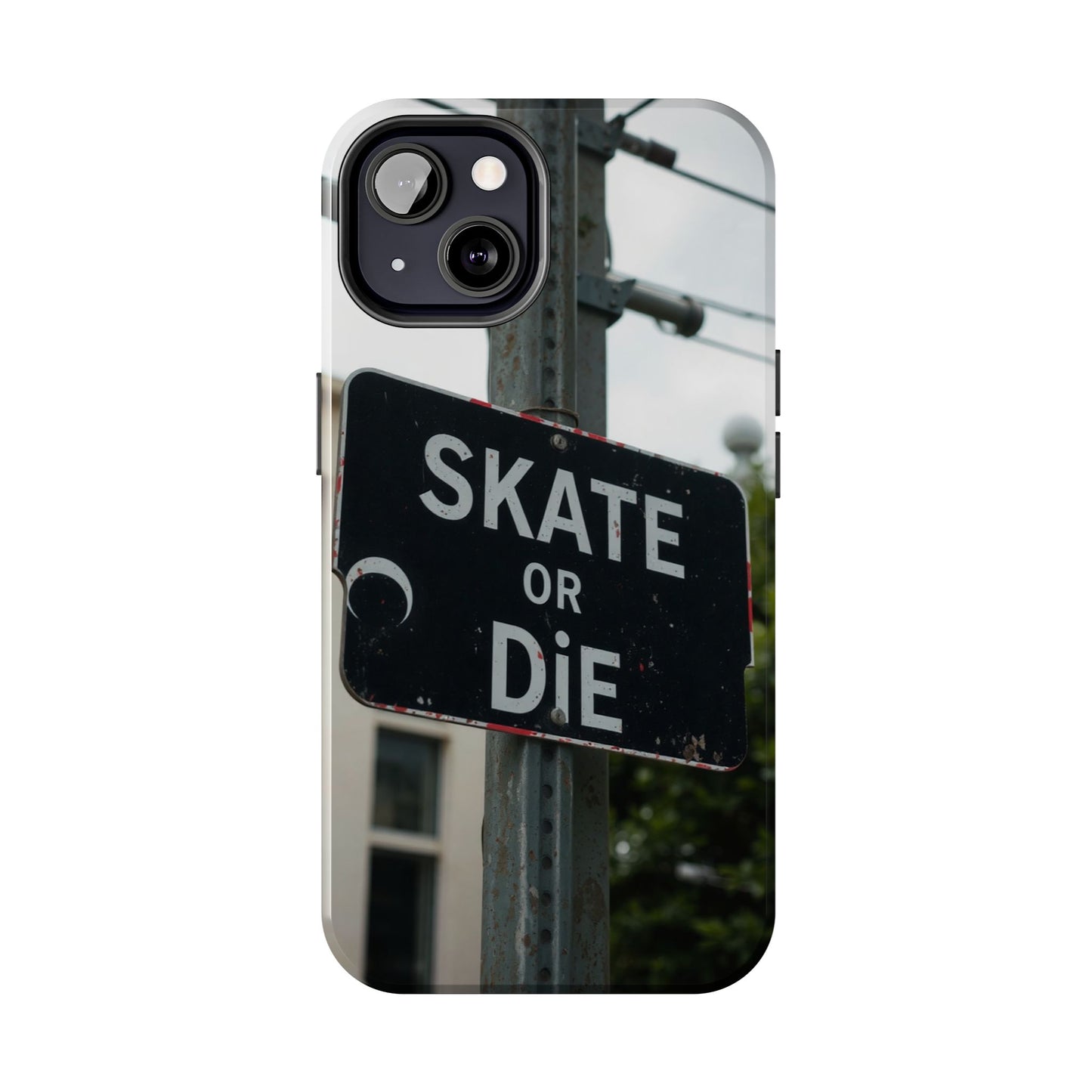 Black Sign Skate or Die Design - Tough Phone Case for iPhone