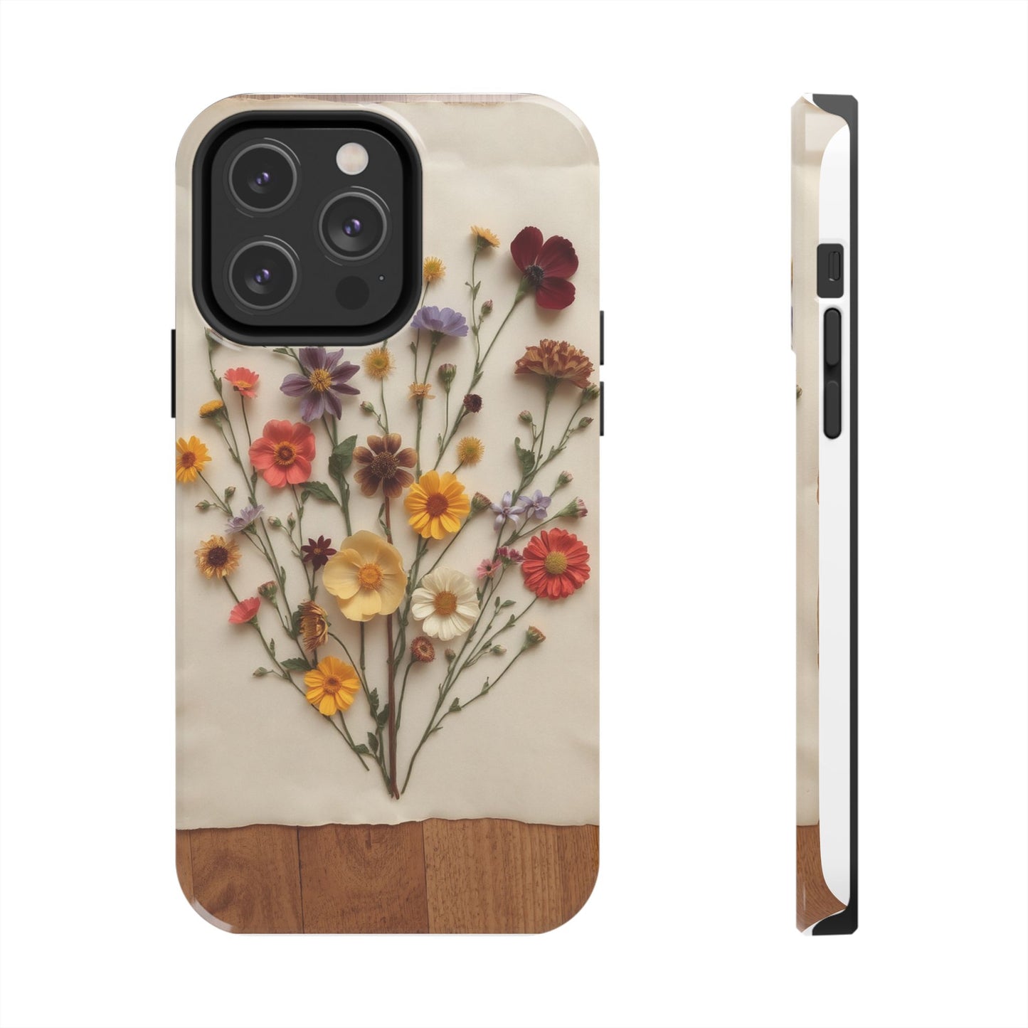 Floral Tough Phone Case - Durable Protection with Nature-Inspired Design
