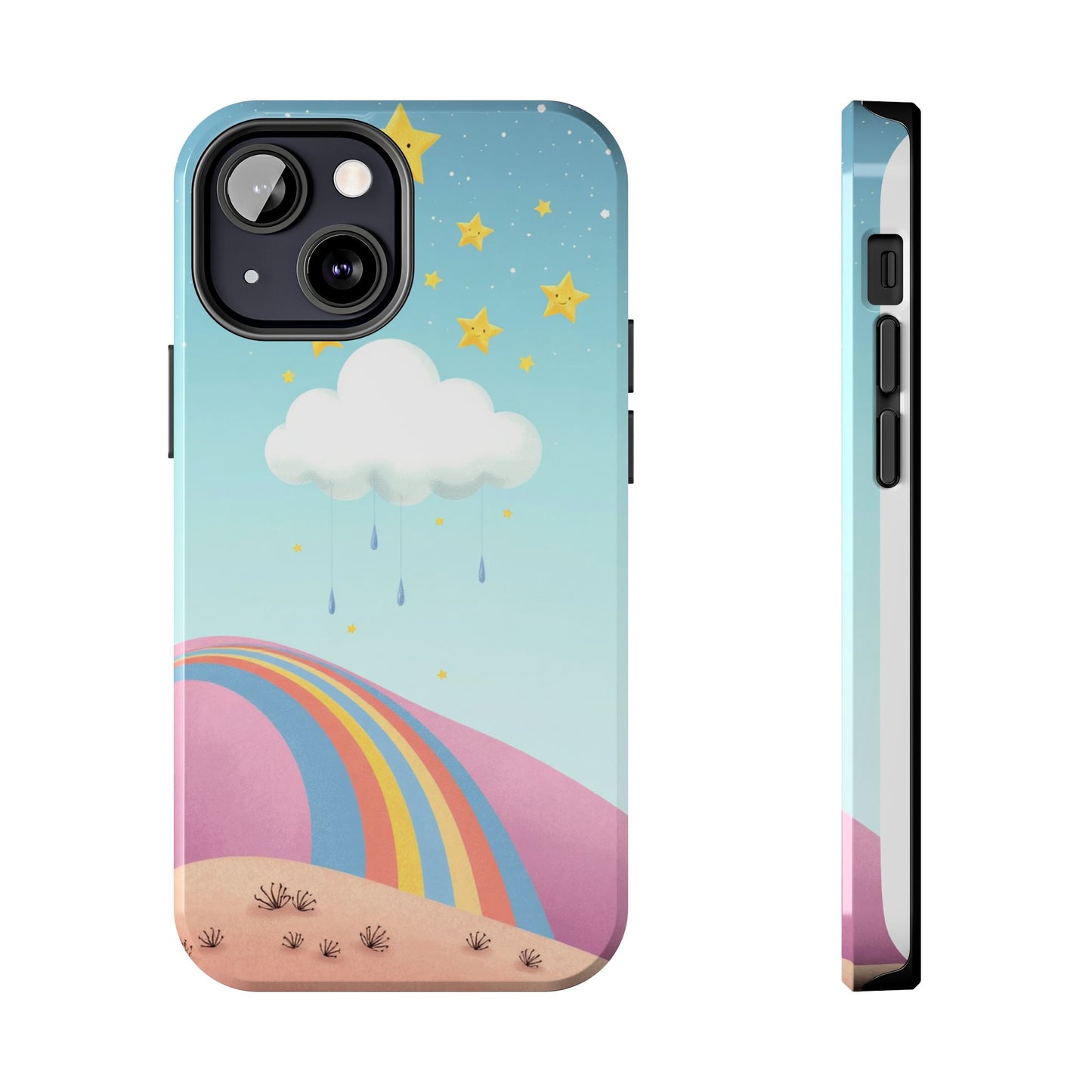 Colorful Rainbow Phone Case - Durable Tough Design for Adventurers