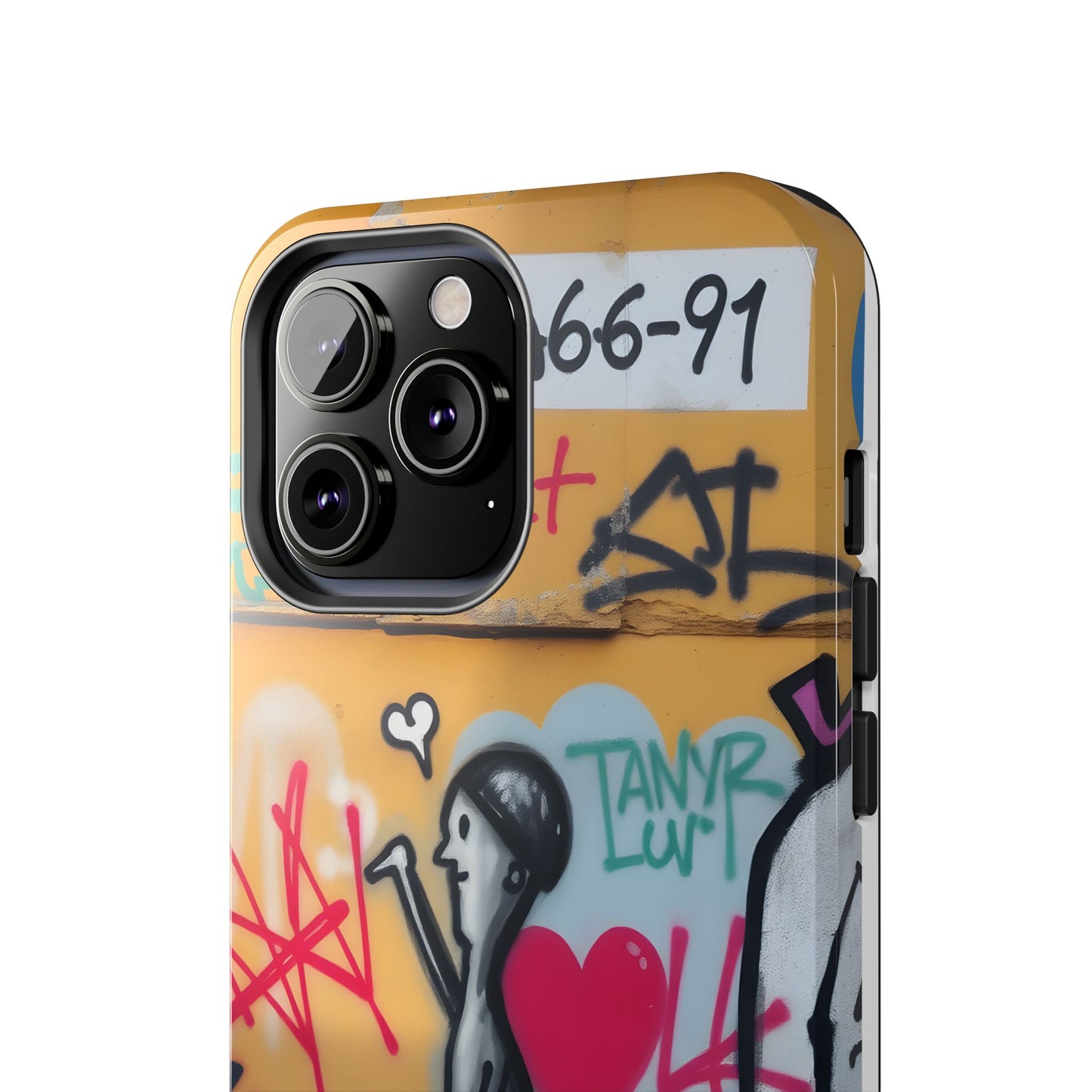 Urban Cupid Graffiti Tough Phone Case - Durable Protection with Street Art Vibe - for iPhone