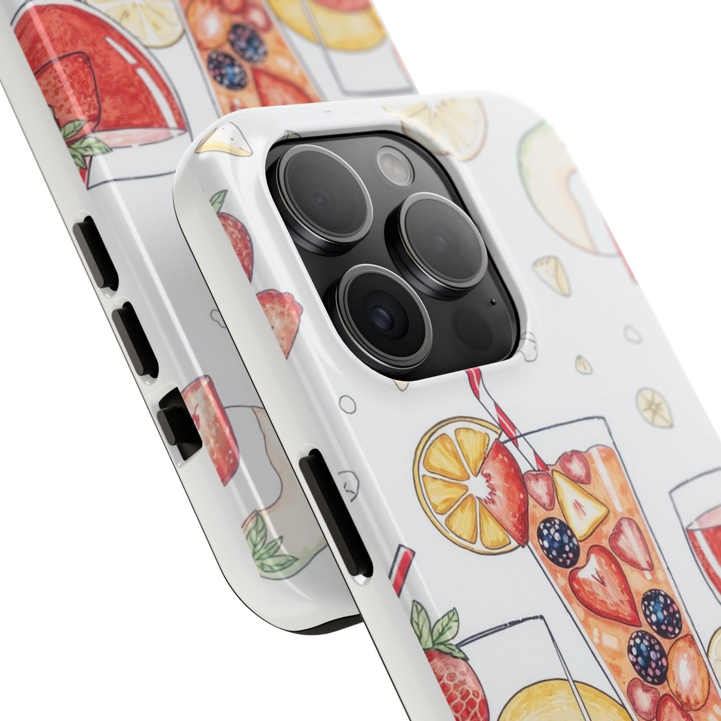 Colorful Fruit Cocktail Tough Phone Case - Perfect for Summer Vibes