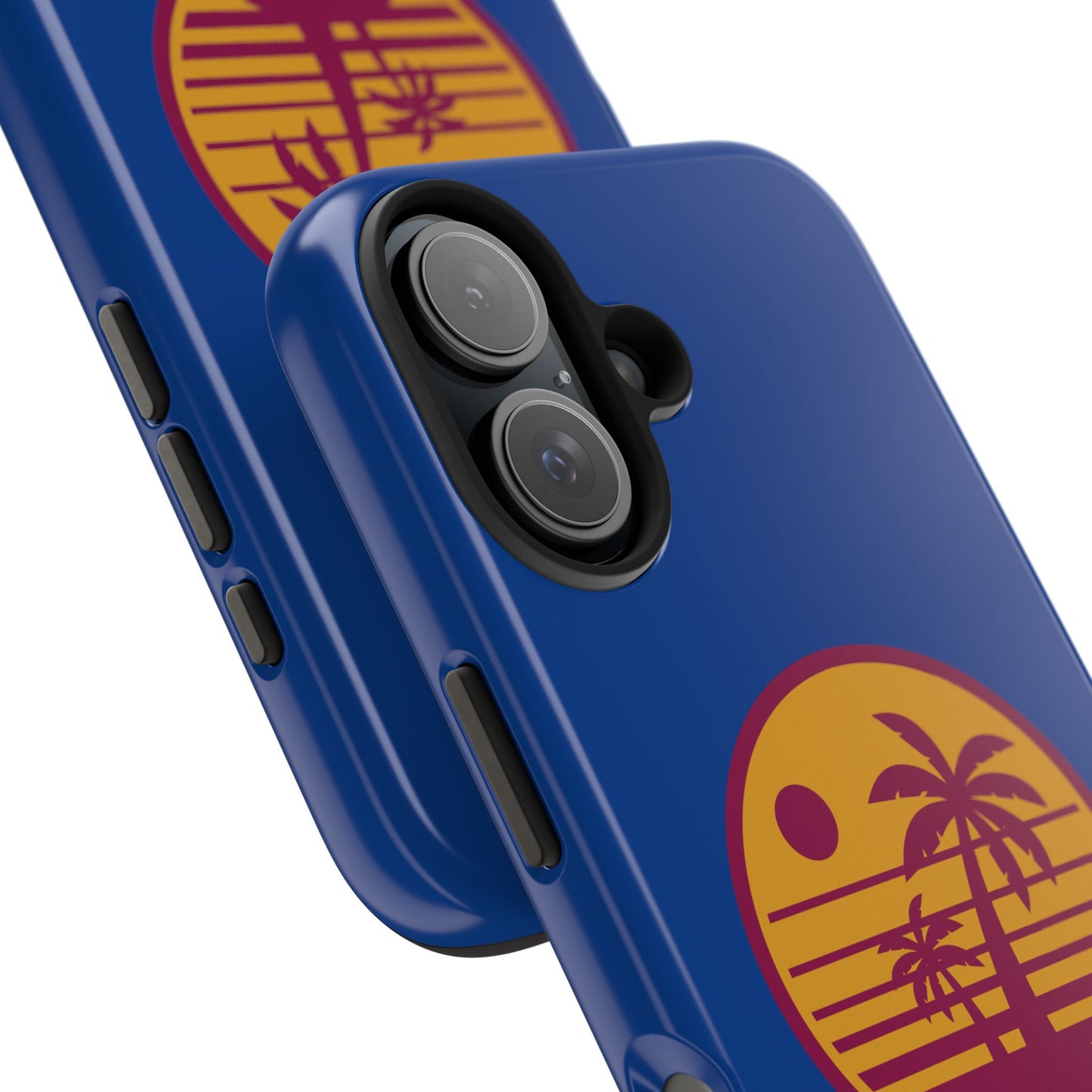 Retro Sunset Tough Phone Case - Vibrant Beach Vibes for Summer Adventures - for iPhone