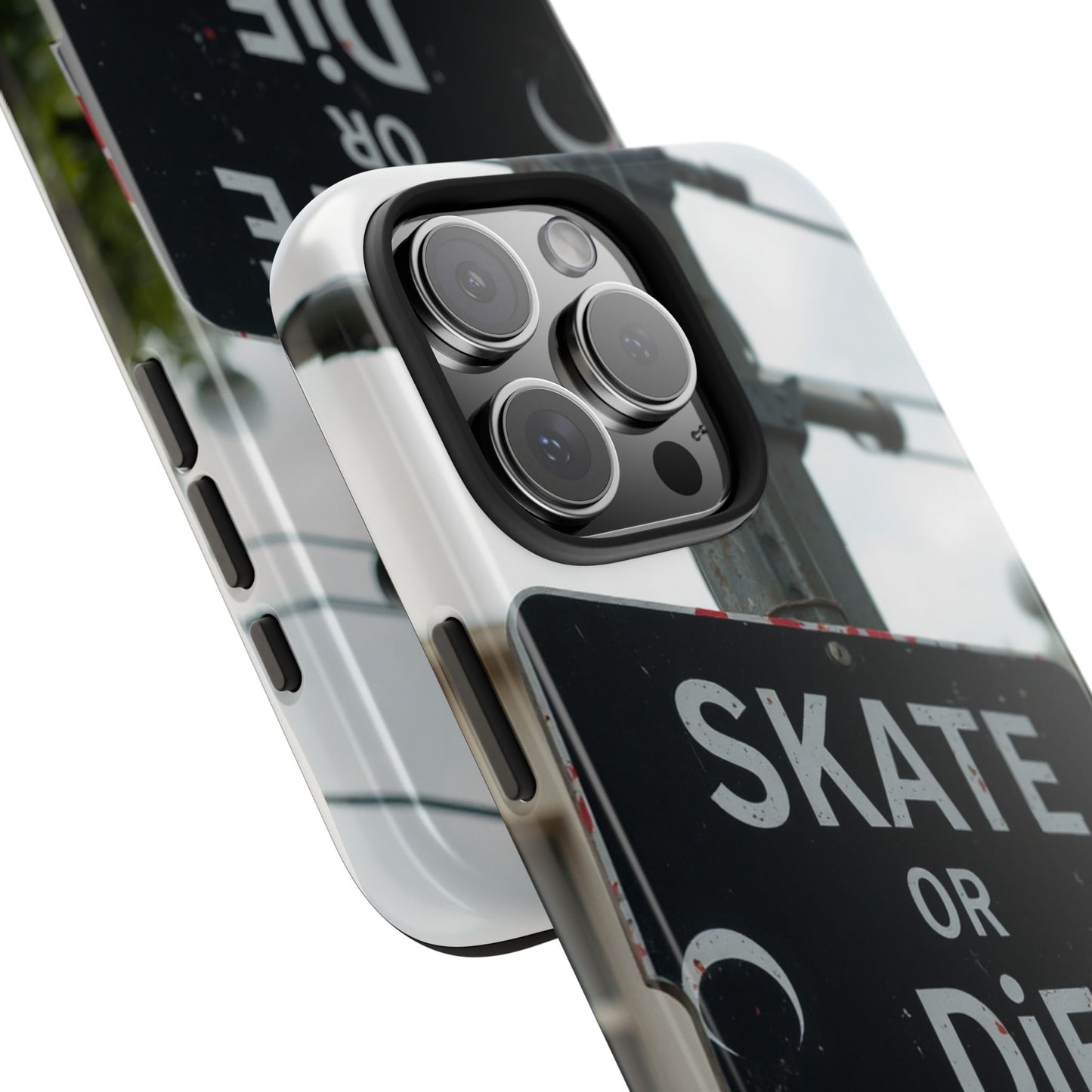 Black Sign Skate or Die Design - Tough Phone Case for iPhone