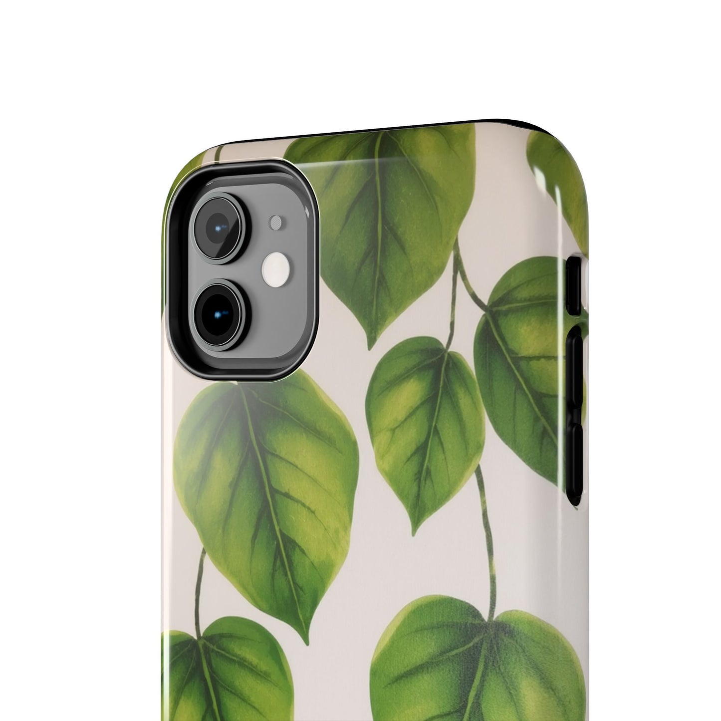 Tough Phone Cases with Green Leaf Design | Eco-Friendly Protection for Nature Lovers