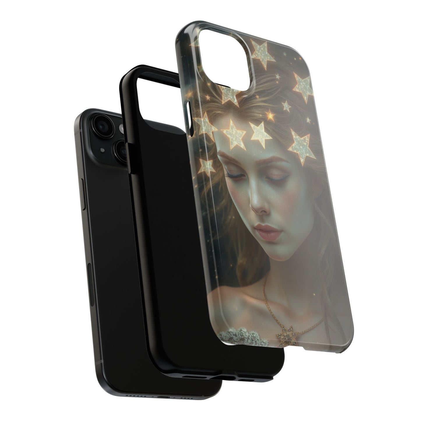 Celestial Dream Tough Phone Case - Artistic Starry Design for Style Enthusiasts