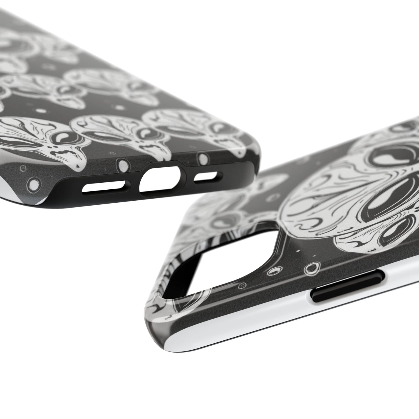 Alien Pattern Tough Phone Case - Durable Protection with Out-of-This-World Design