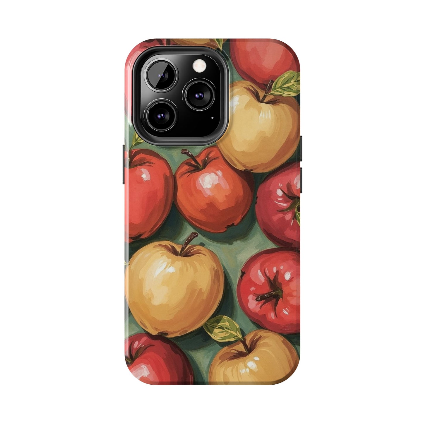 Colorful Painted Apples Art Tough Phone Case - Durable & Stylish Protection - for iPhone