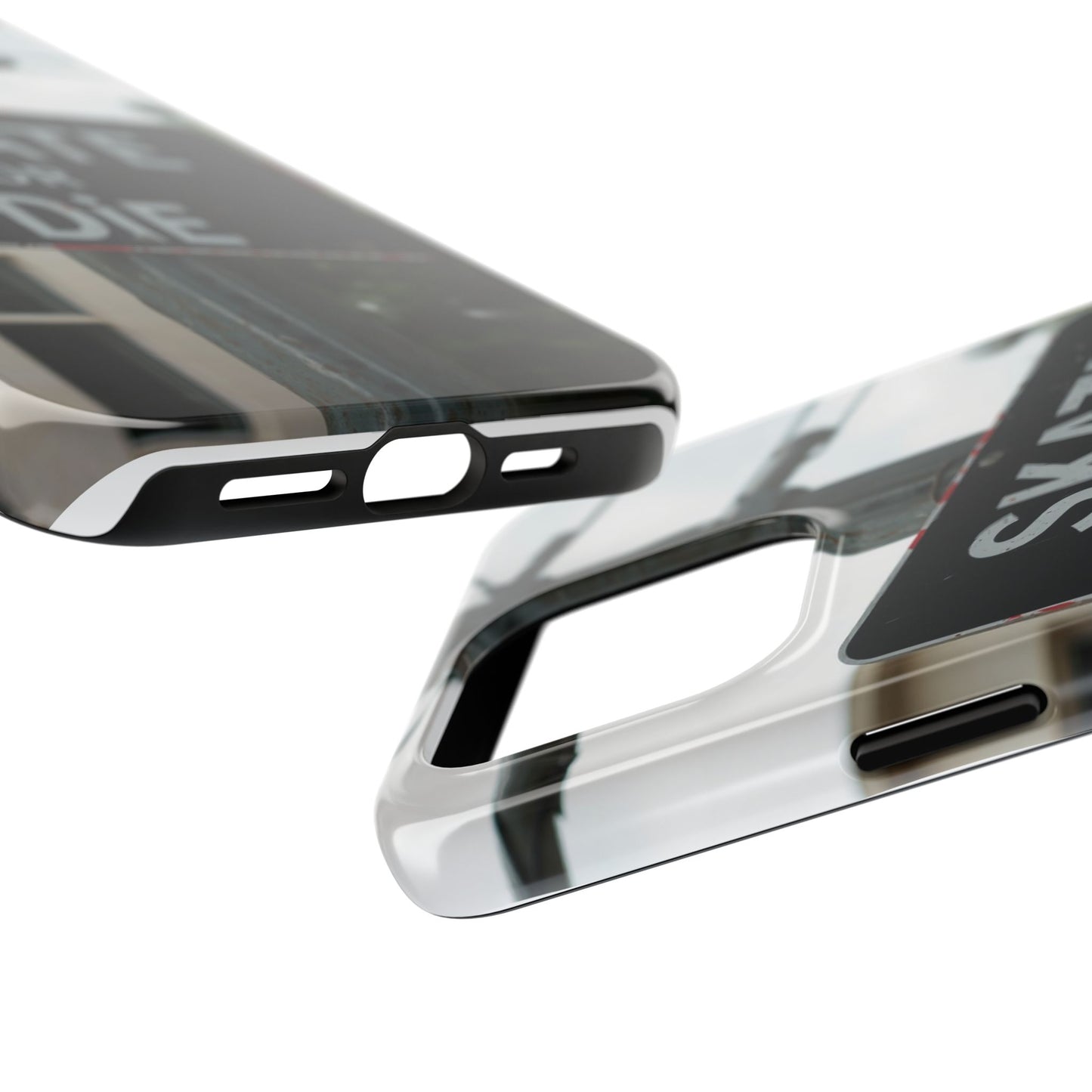 Black Sign Skate or Die Design - Tough Phone Case for iPhone