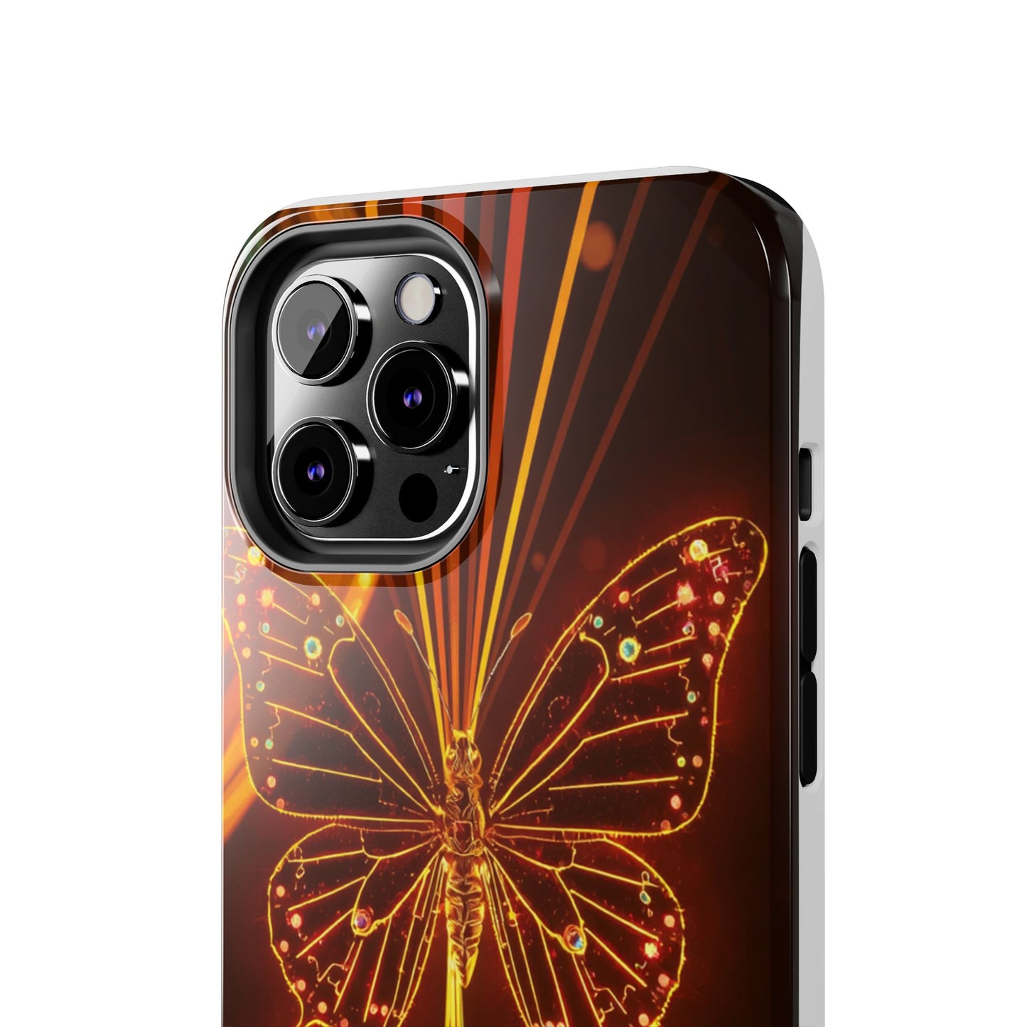 Elegant Butterfly Tough Phone Case - Stylish Protection for Nature Lovers