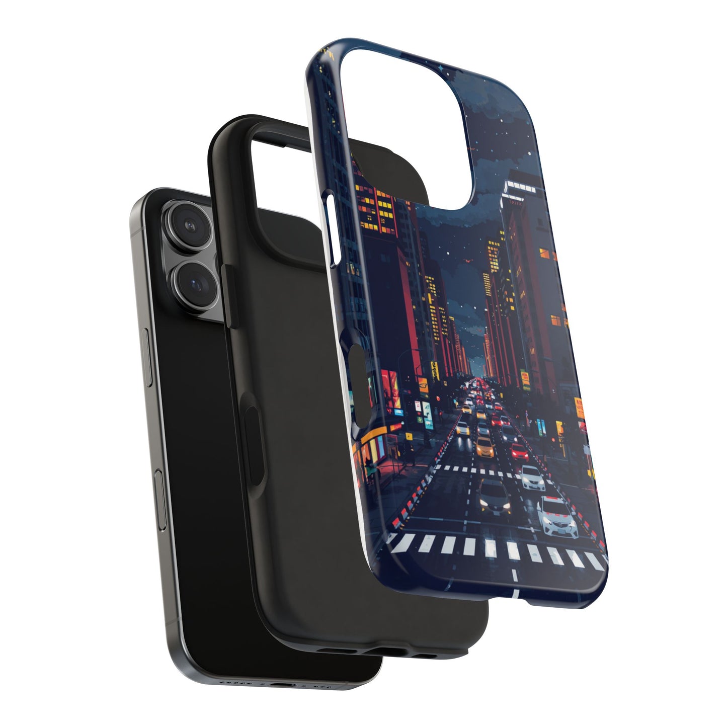 Urban Nightlife Tough Phone Case - Durable & Stylish Protection
