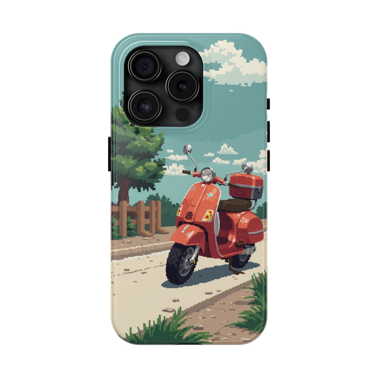 Retro Scooter Phone Case - Tough & Stylish Protection