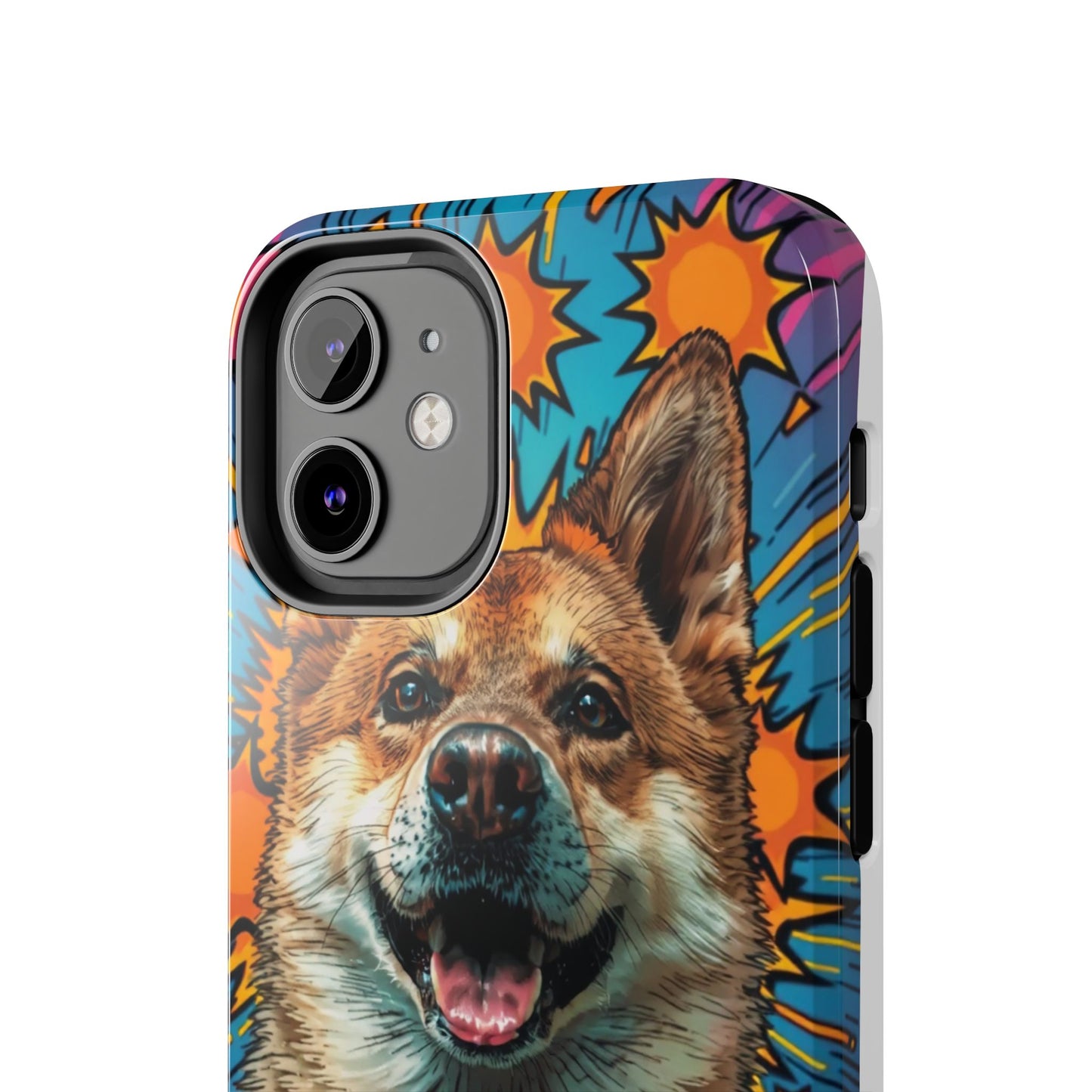 Vibrant Corgi Tough Phone Case - Fun Design for Pet Lovers