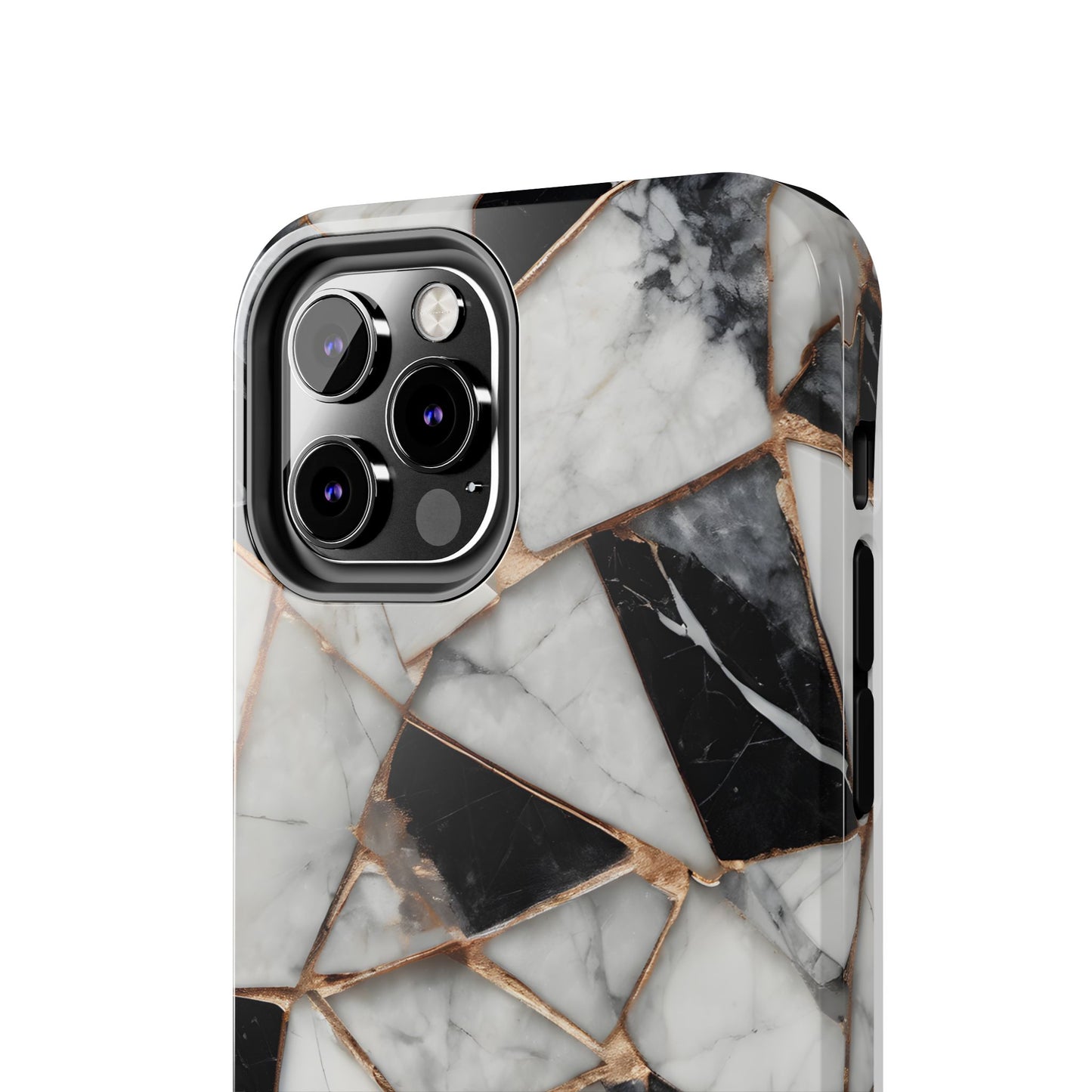 Elegant Marble Tough Phone Case - Stylish Protection for iPhone
