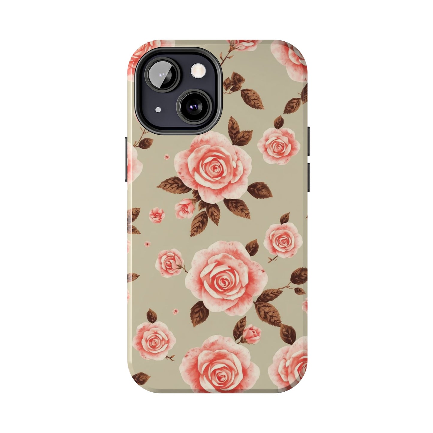Elegant Floral Tough Phone Case for Stylish Protection - for iPhone