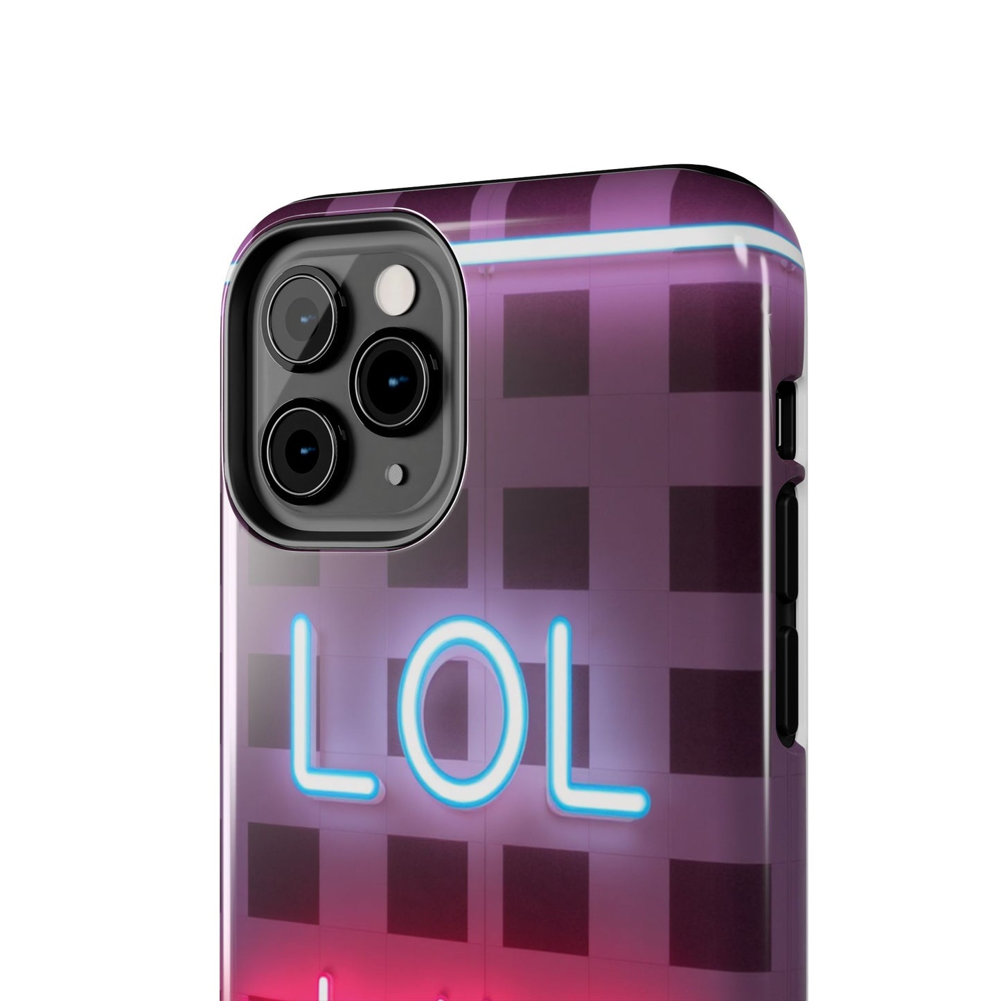 Neon Vibe Tough Phone Case - 'LOL Whatevr' Design for Trendsetters