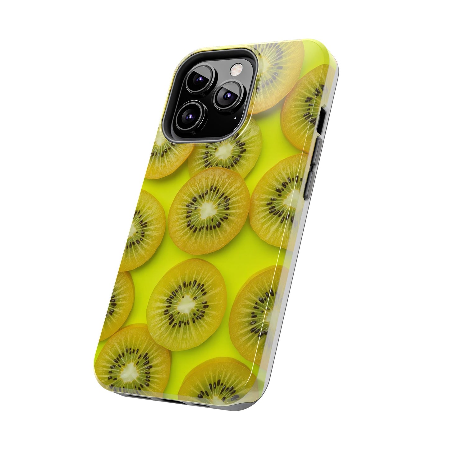 Vibrant Kiwi Tough Phone Case - Bright Yellow Design for Fruit Lovers