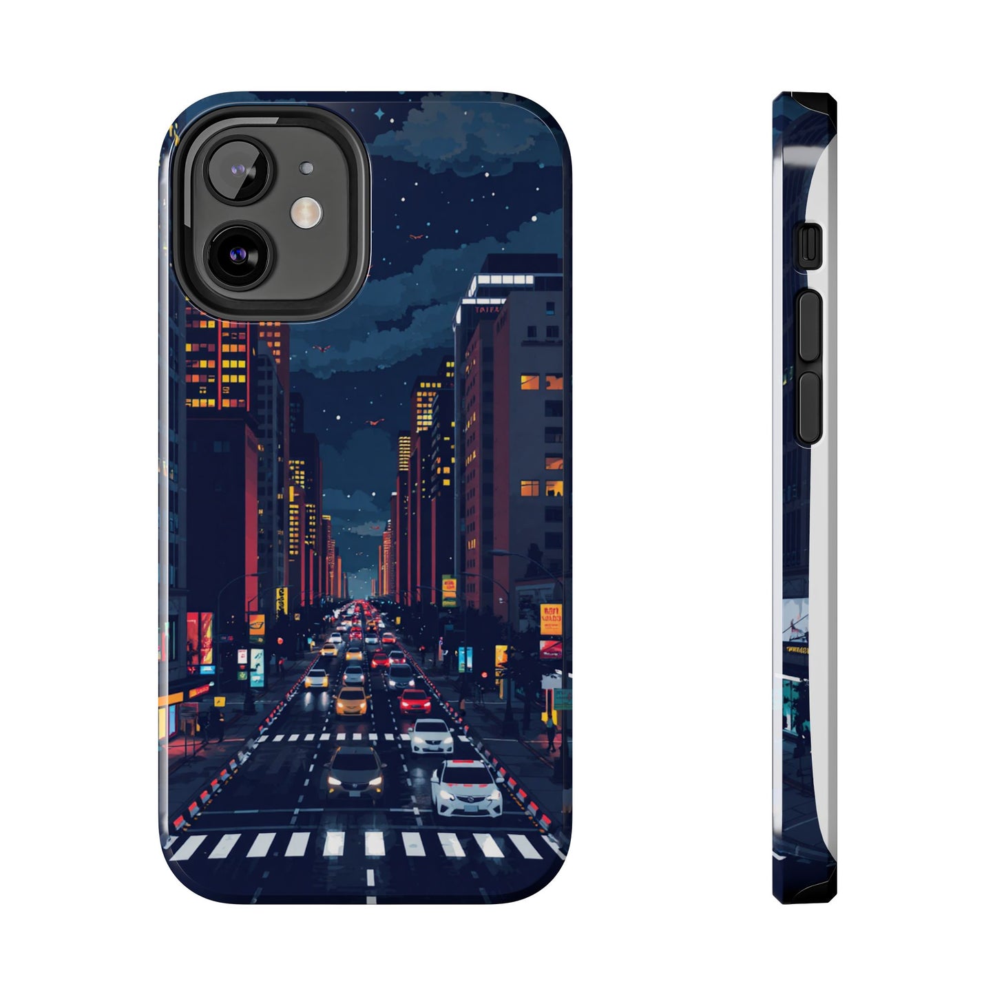 Urban Nightlife Tough Phone Case - Durable & Stylish Protection