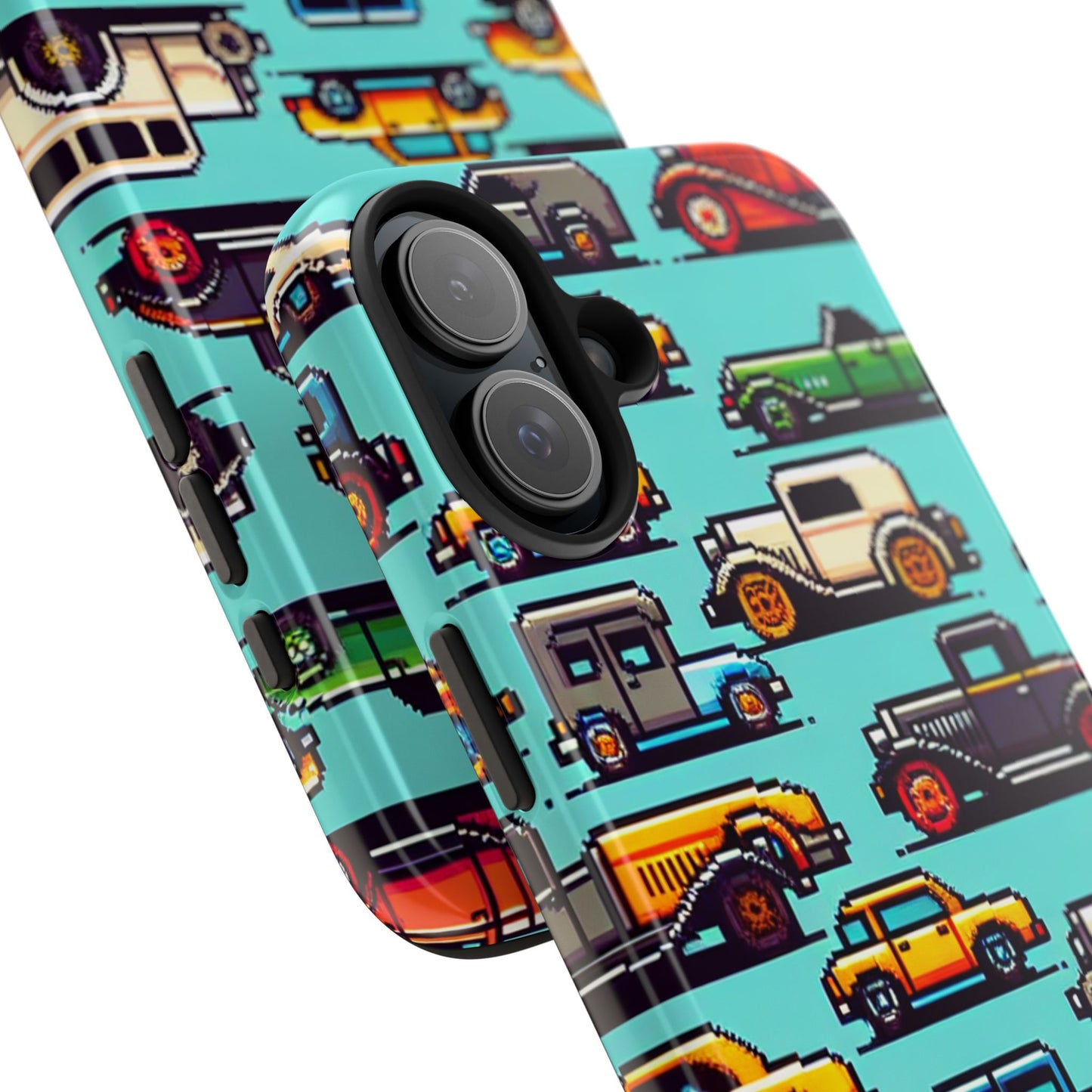 Retro Car Pixel Art Tough Phone Case - Durable & Stylish Protection - for iPhone