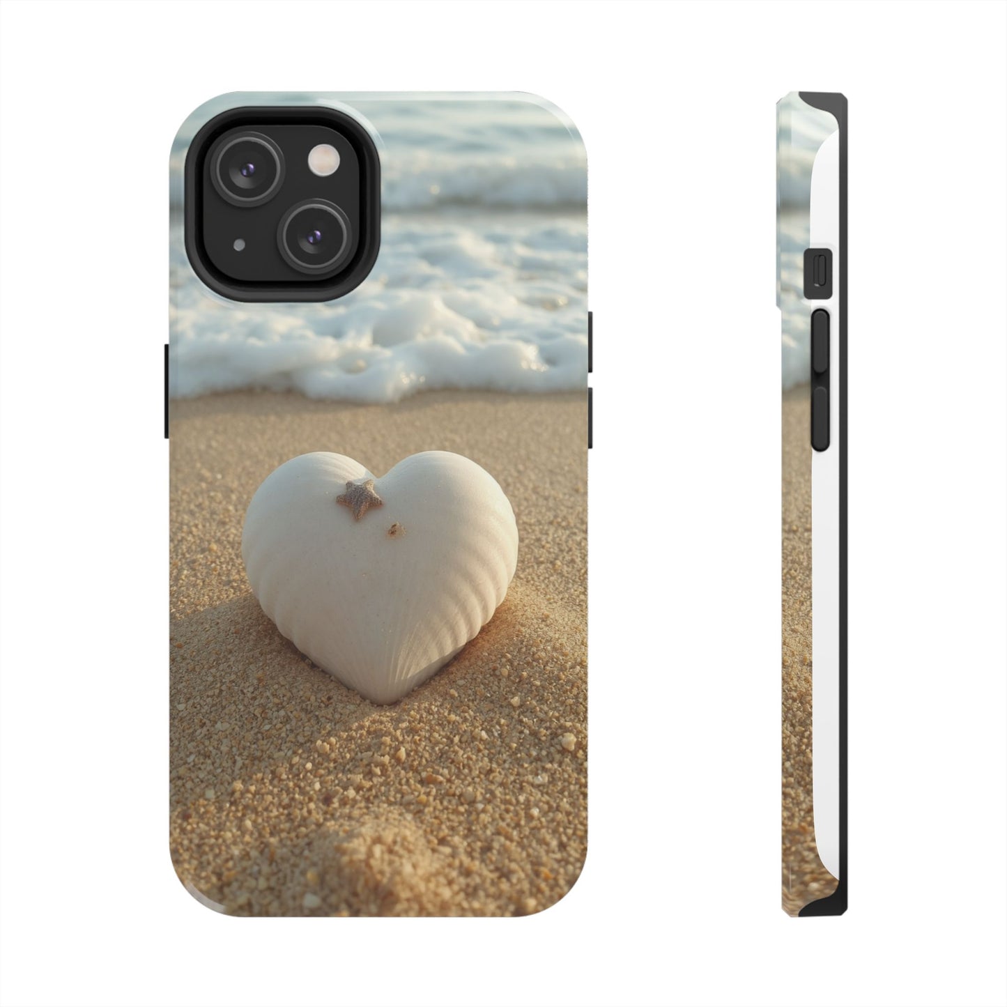 Heart Seashell Tough Phone Case for iPhone