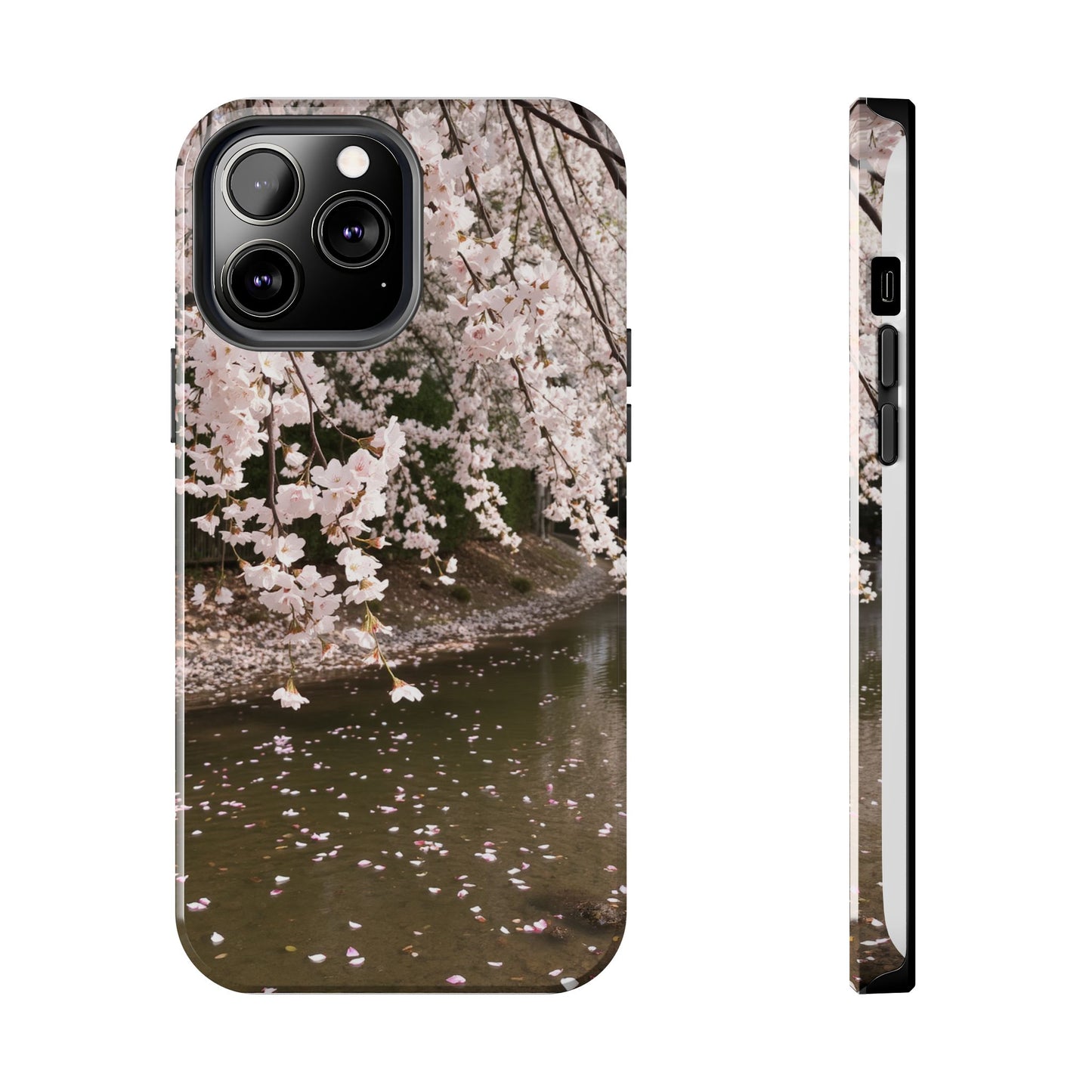 Cherry Blossom Tough Phone Cases - Durable Protection with Floral Serenity