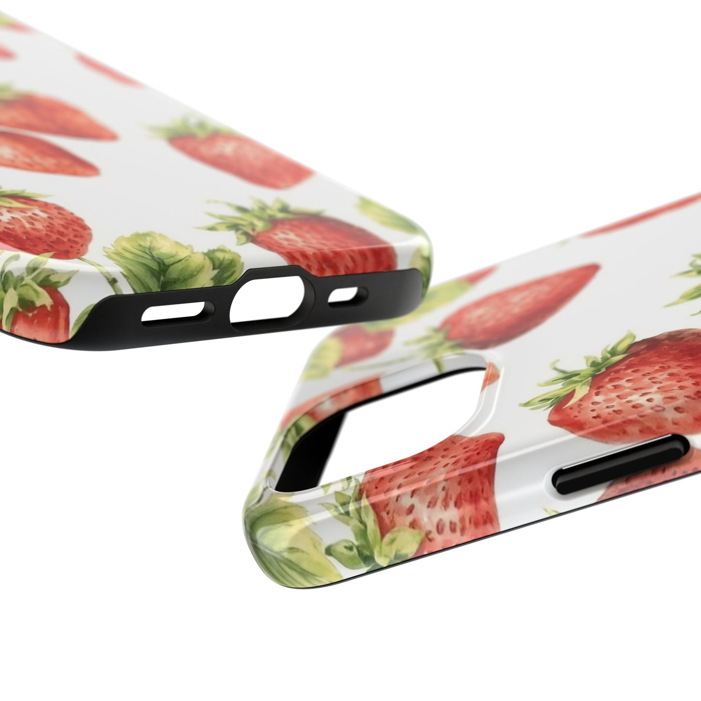 Strawberry Tough Phone Case - Durable Protection with a Fresh Design - for iPhone