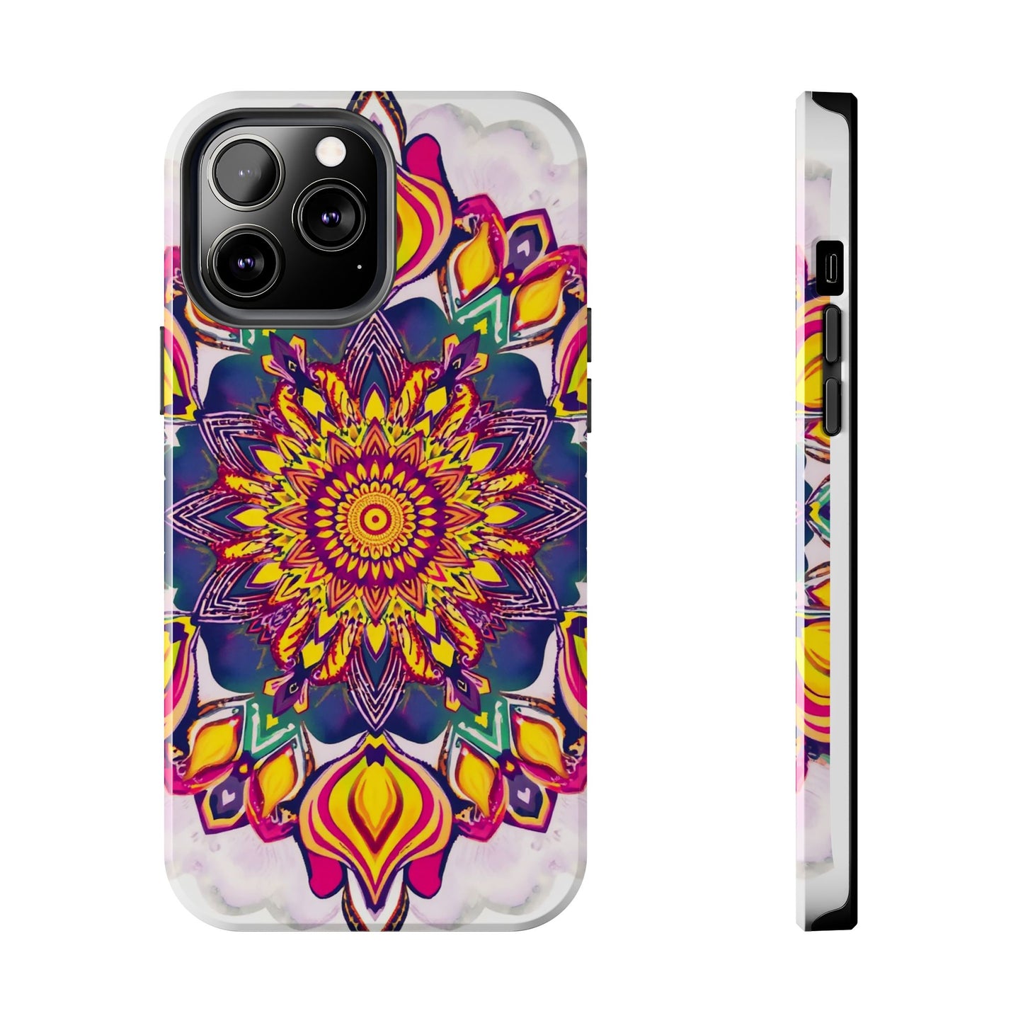 Vibrant Mandala Tough Phone Case - Boho Style Protection - for iPhone