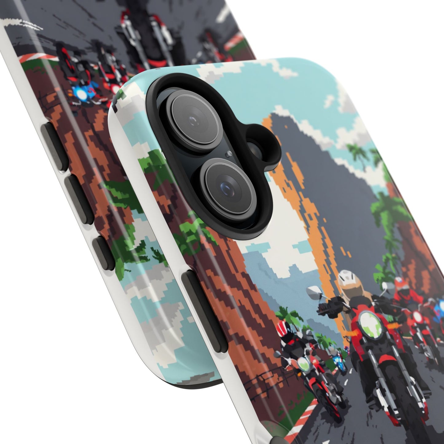Retro Biker Tough Phone Case - Perfect for Motorcycle Lovers